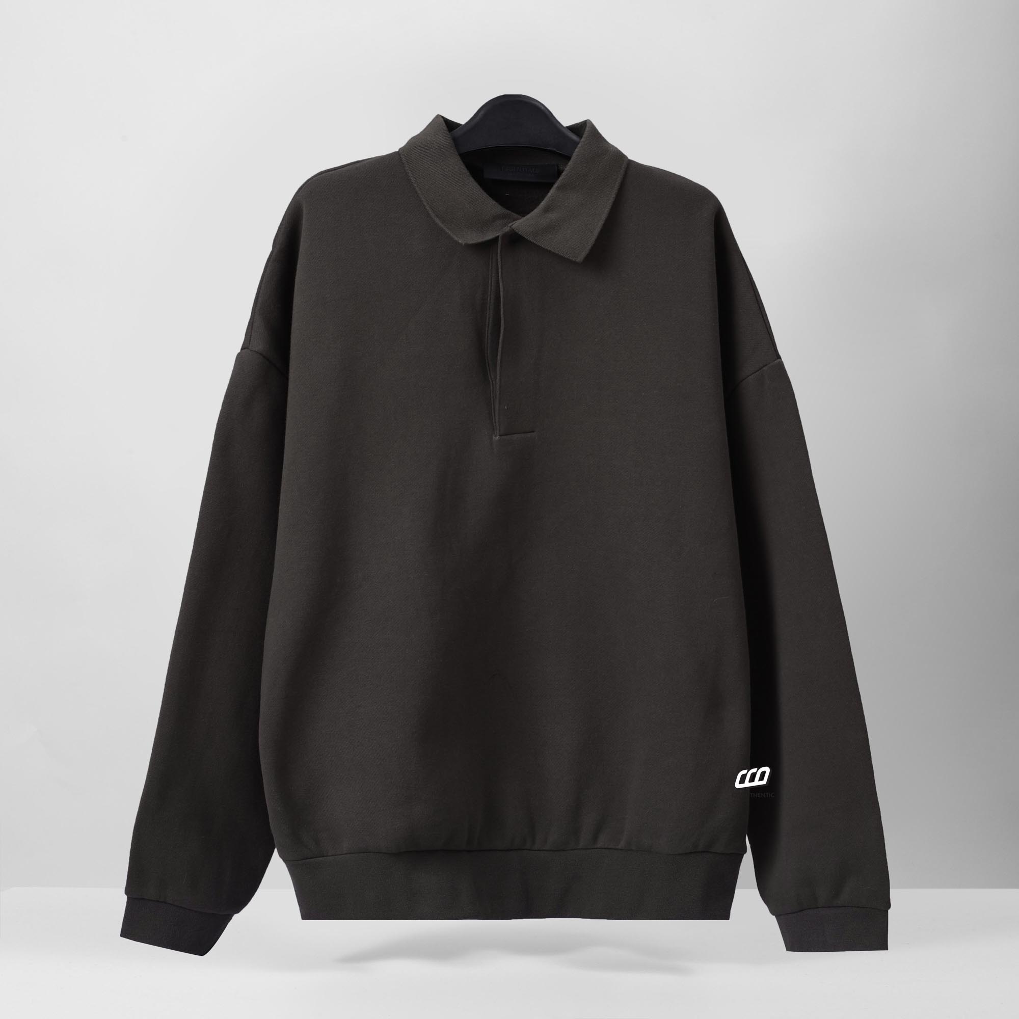FOG ESSENTIALS LONGSLEEVE POLO - INK
