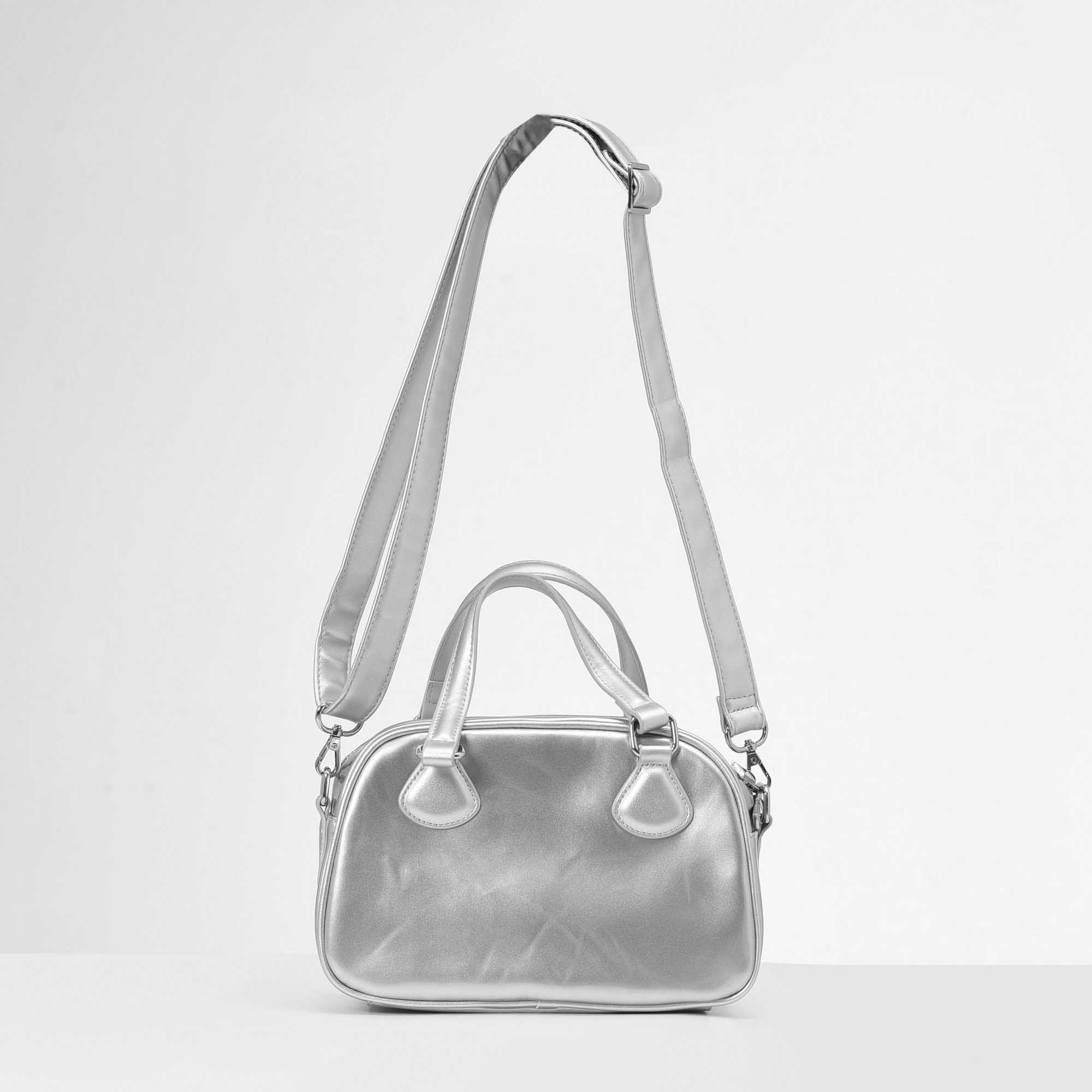 ADLV ENAMEL BOWLING BAG - SILVER