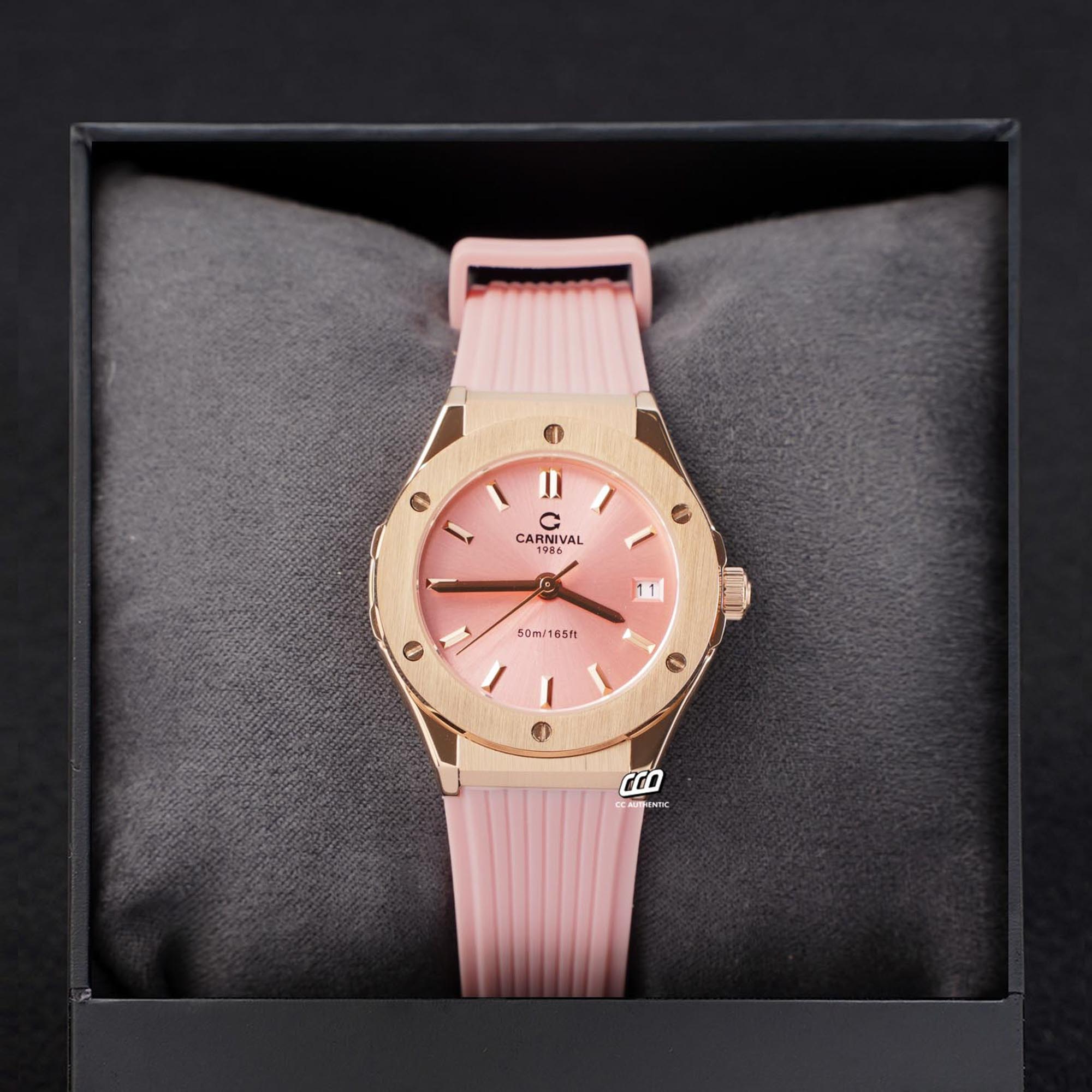 ĐỒNG HỒ NỮ CARNIVAL 8168L VH DCS H QUAZT 34MM ( DCS H )