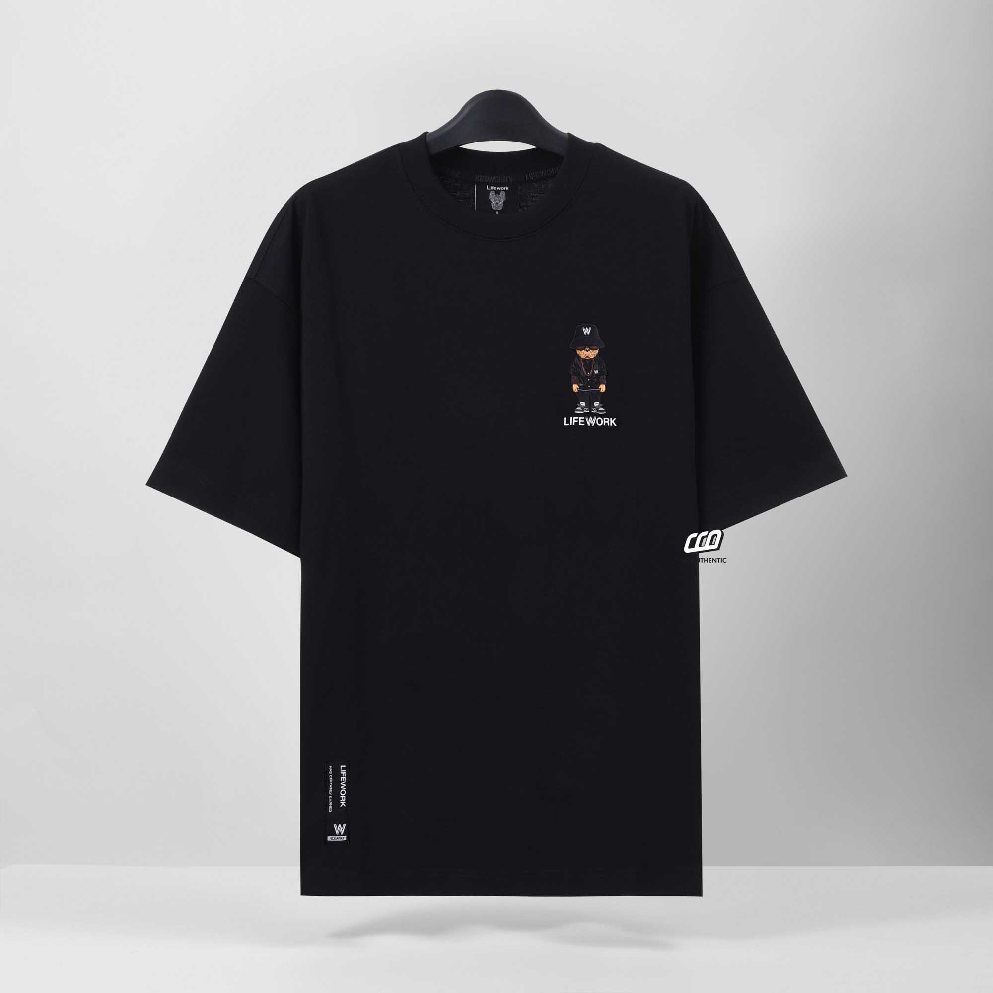LIFEWORK BIG DOG HIDEAWAY T-SHIRT - BLACK