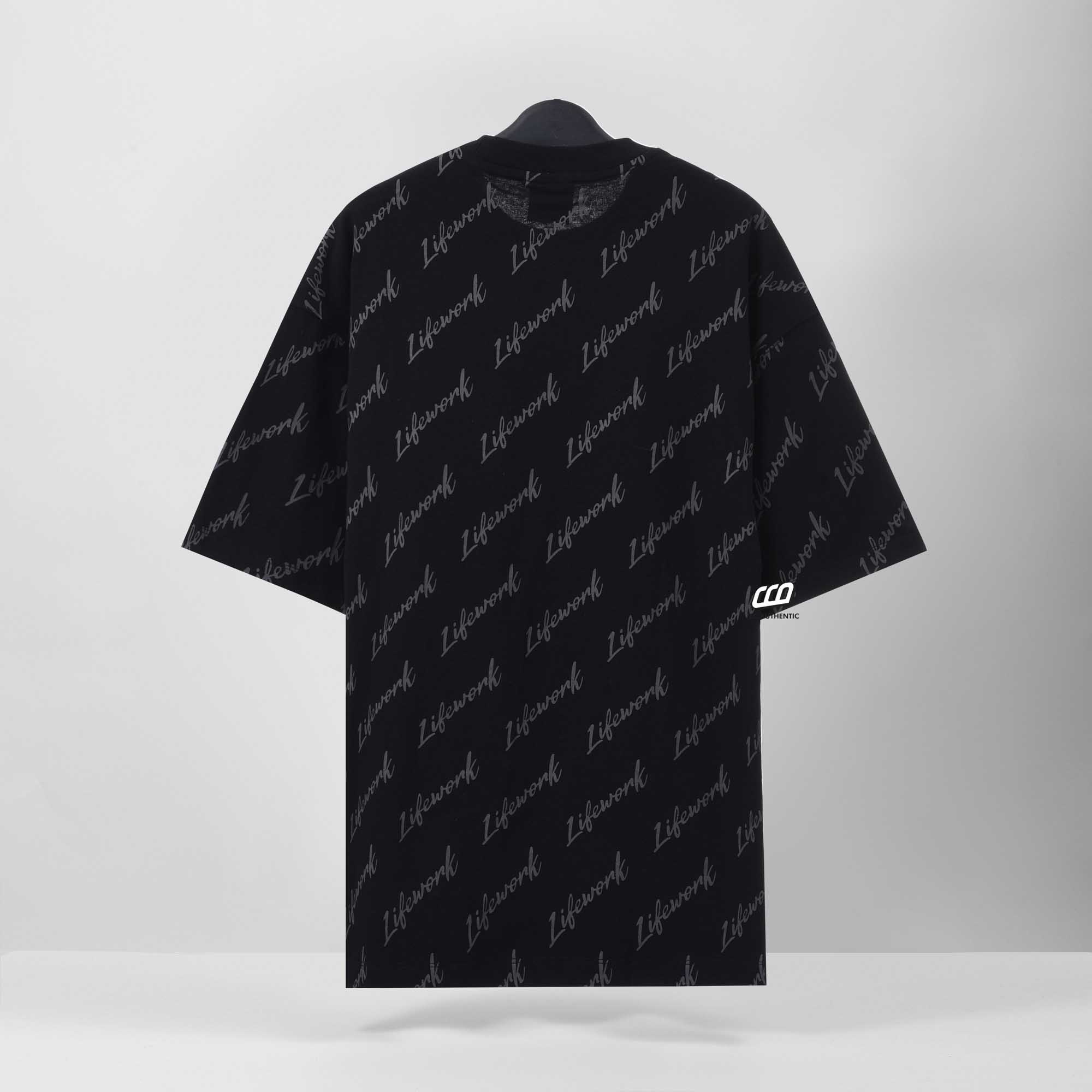 LIFEWORK MONOGRAM SS23 T-SHIRT - BLACK