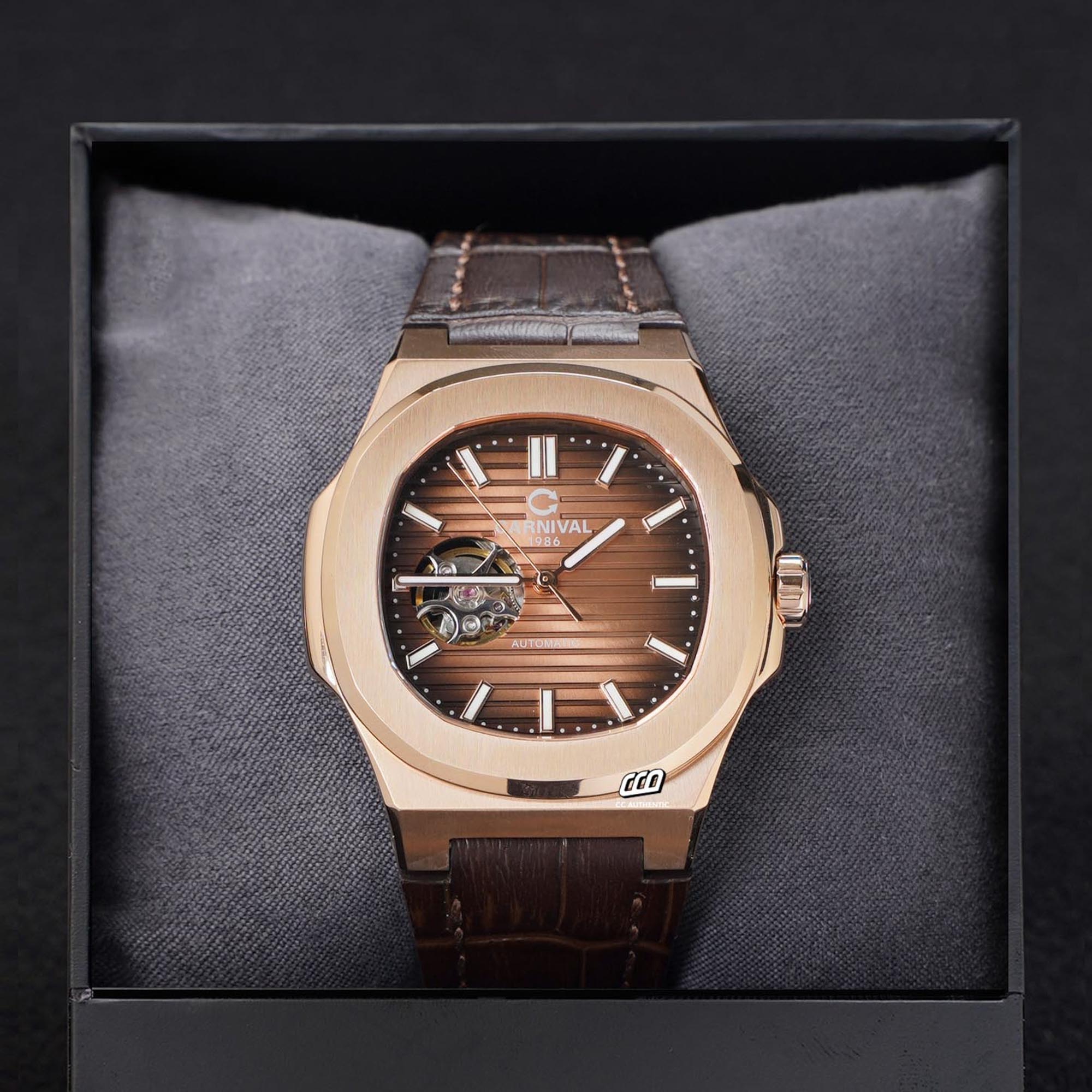 ĐỒNG HỒ NAM CARNIVAL 8128G1 VH DD N AUTOMATIC 41MM