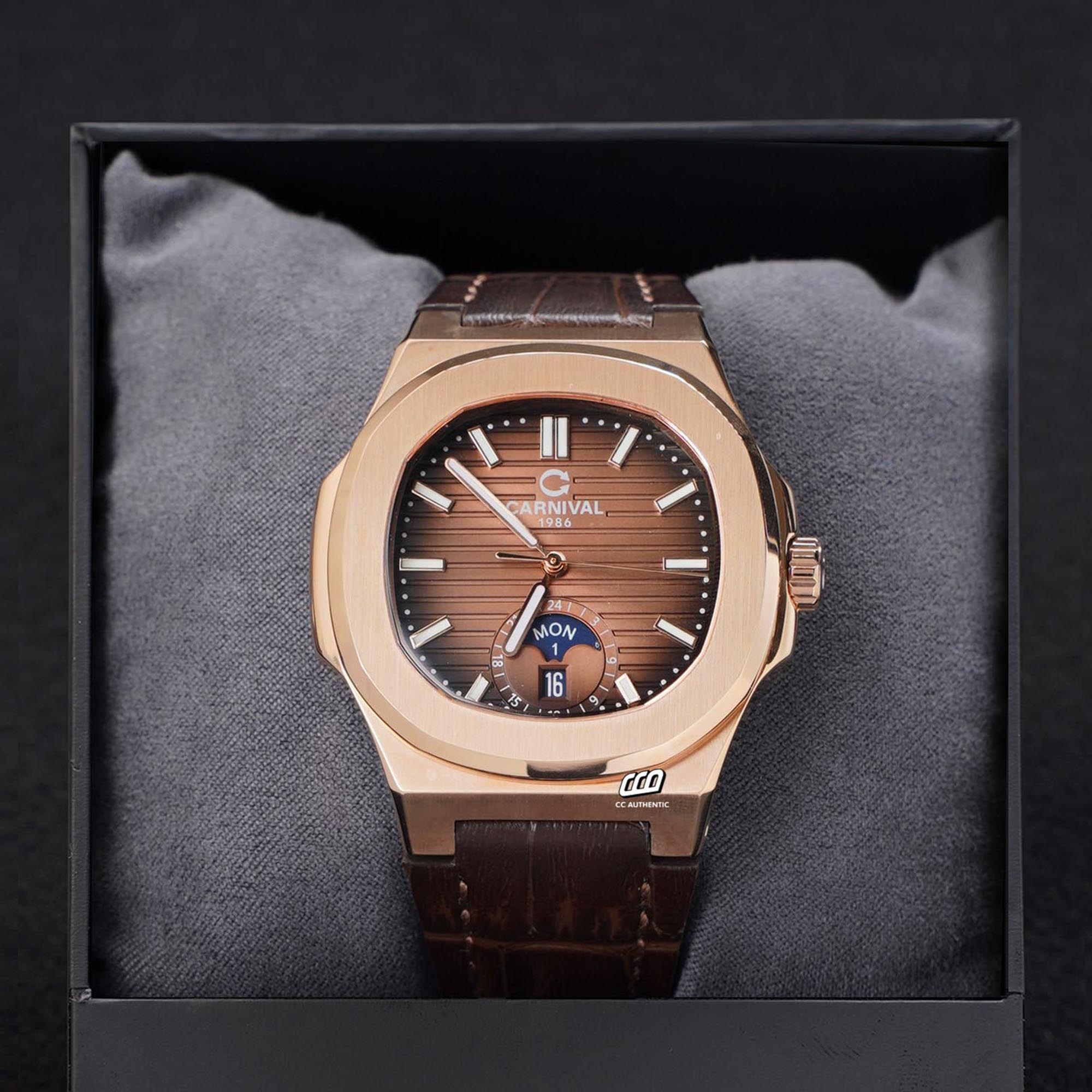 ĐỒNG HỒ NAM CARNIVAL 8110G1 VH DD N AUTOMATIC 41MM