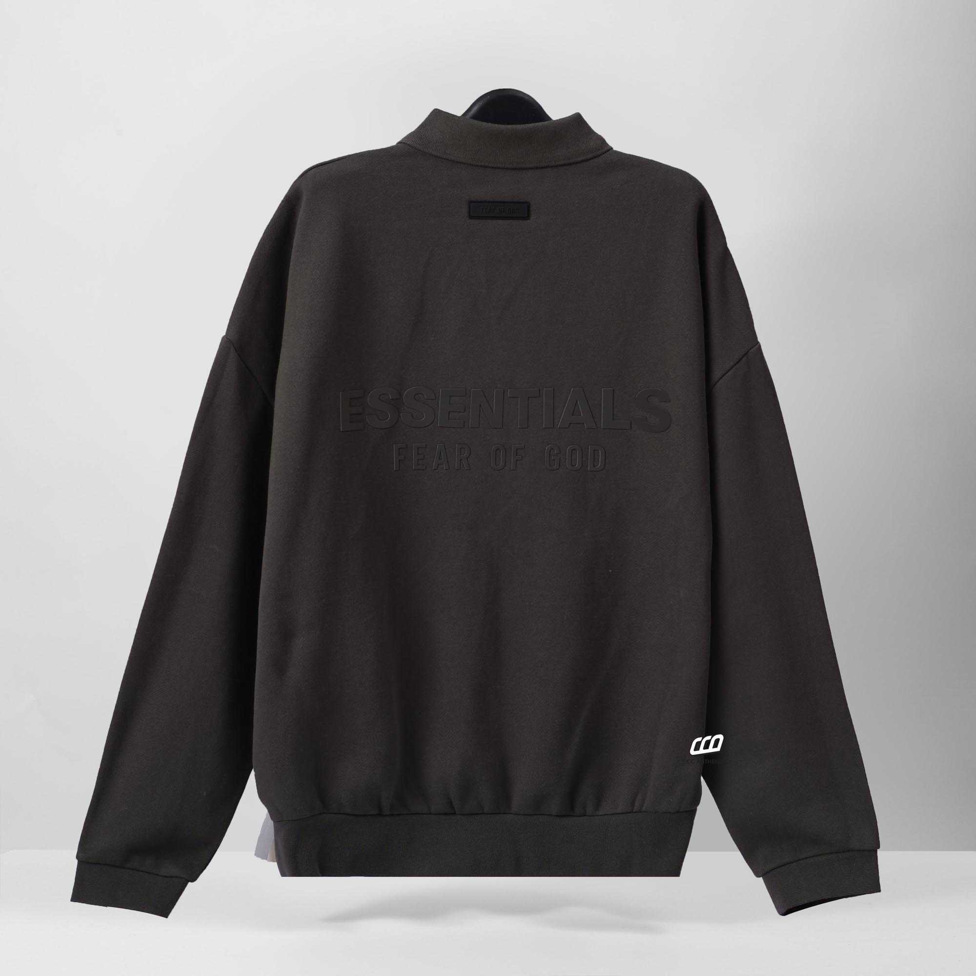 FOG ESSENTIALS LONGSLEEVE POLO - INK