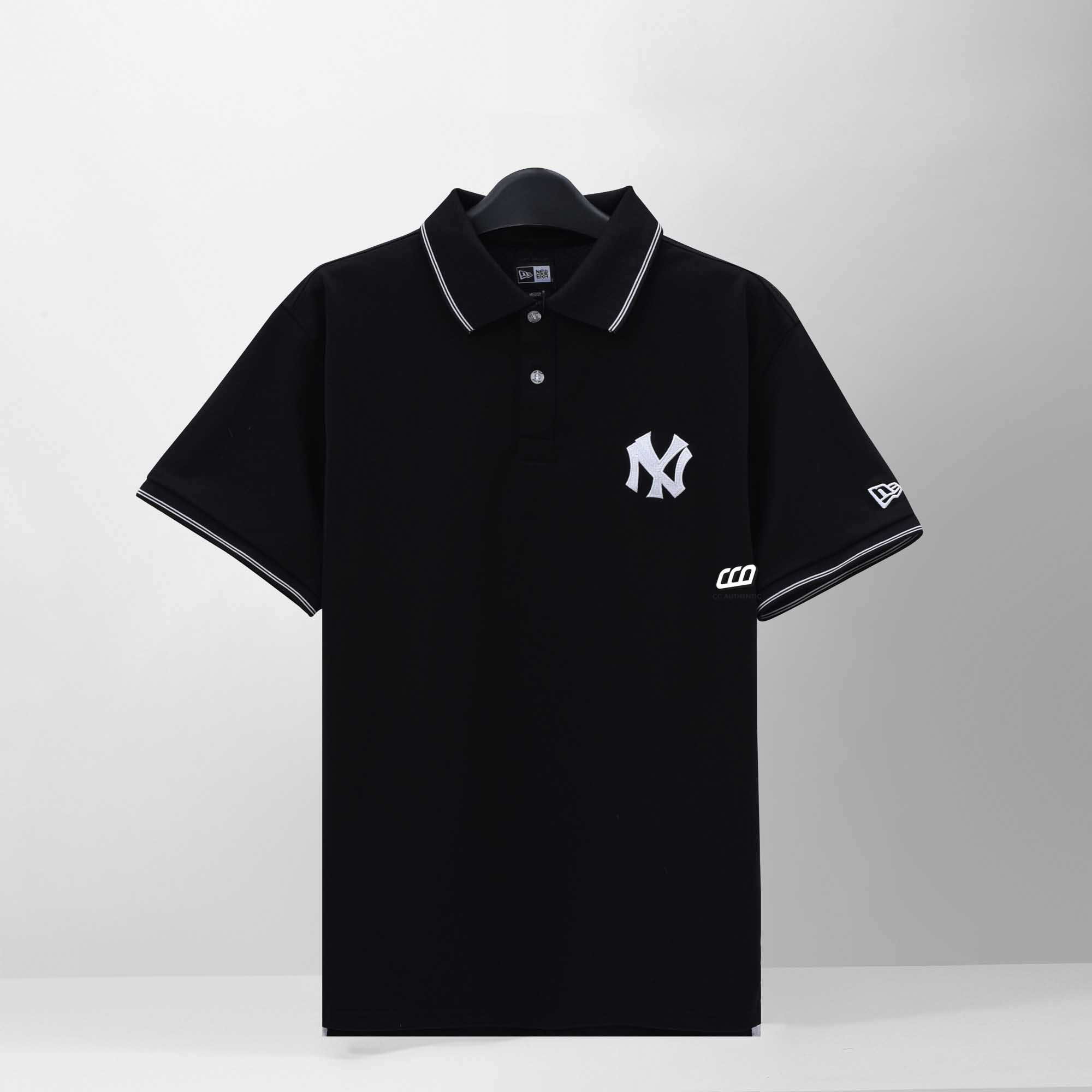 NEW ERA NEYYAN LOGO POLO SHIRT - BLACK
