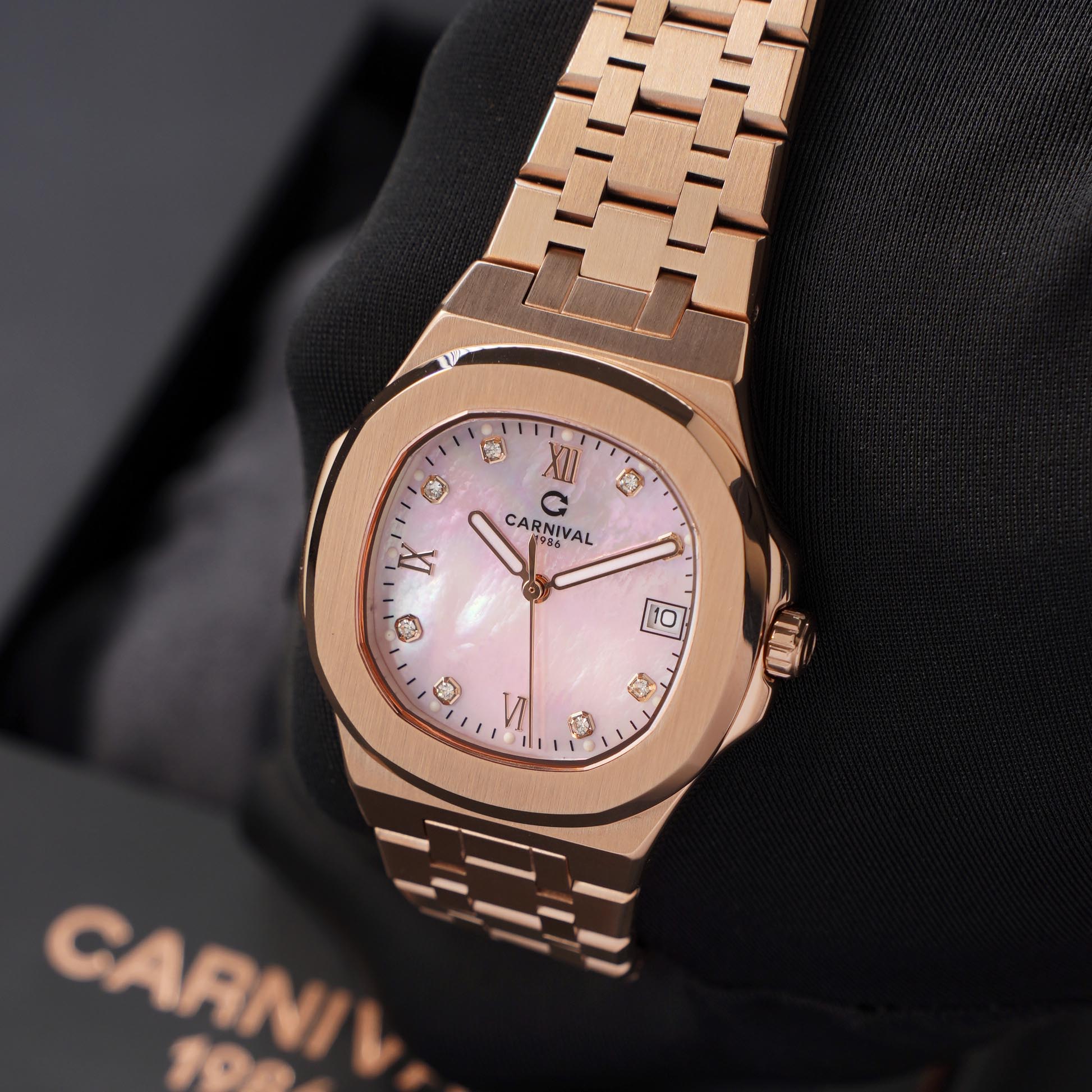 ĐỒNG HỒ NỮ CARNIVAL 8160L VH HK QUAZT 34MM