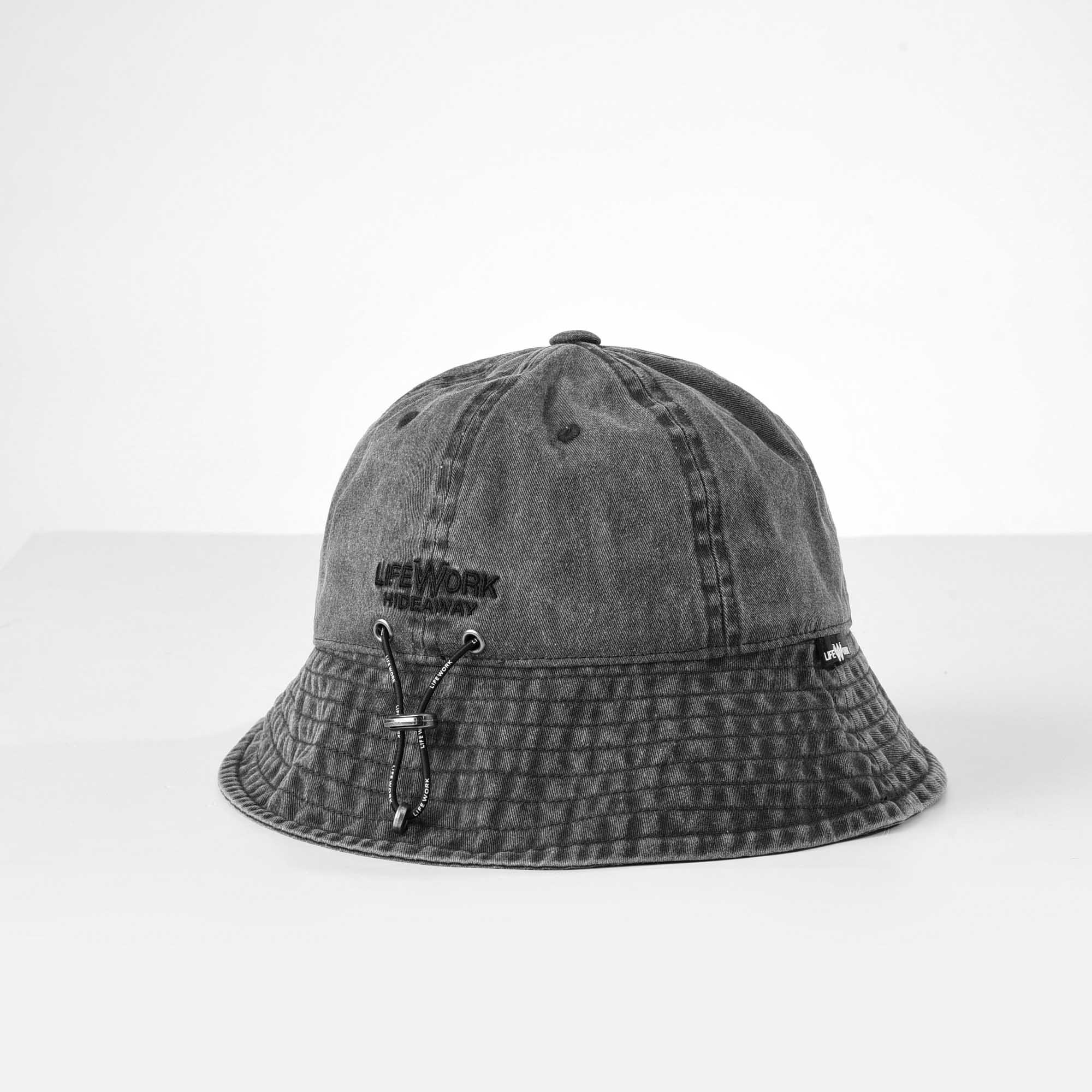LIFEWORK WASH BUCKET HAT - GREY