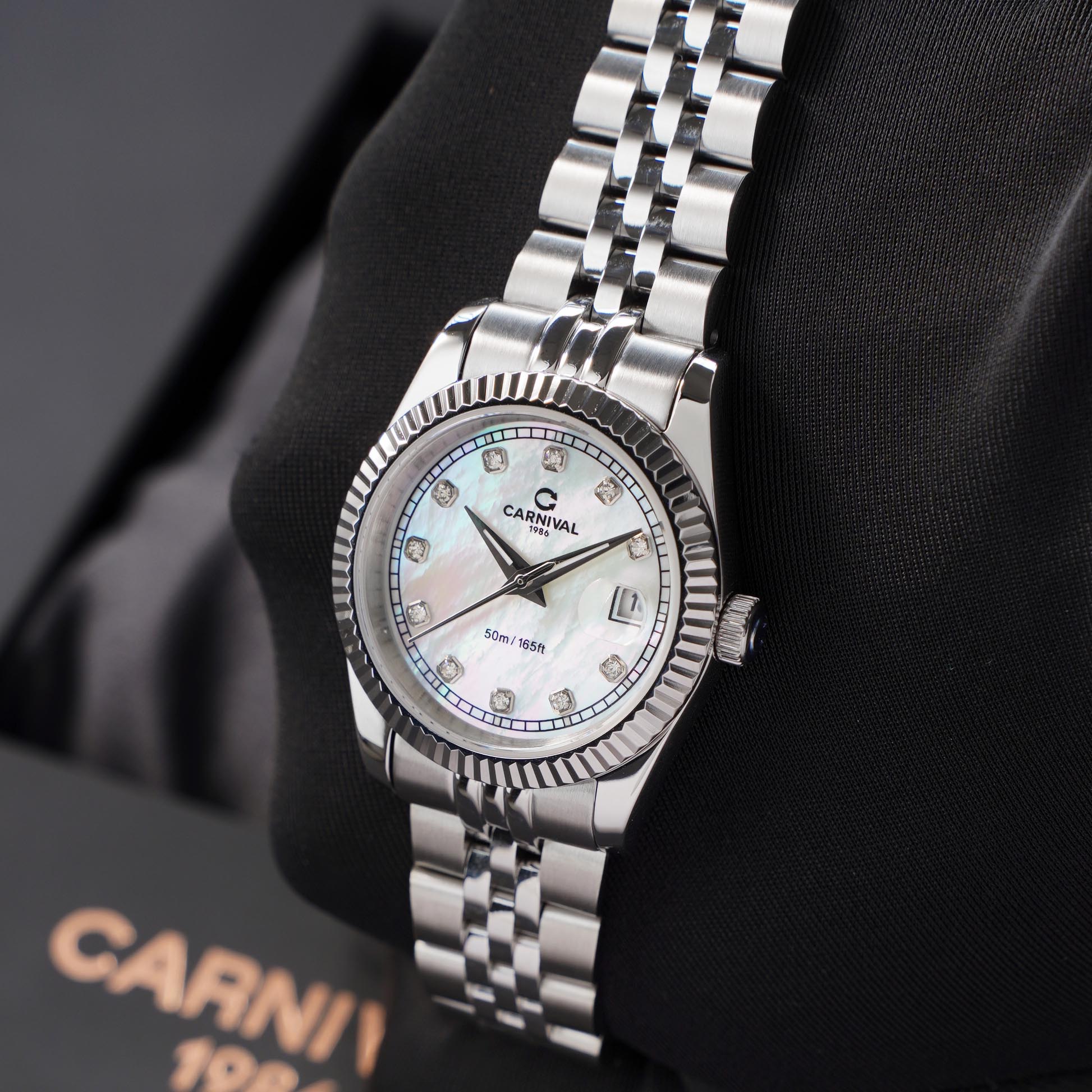 ĐỒNG HỒ NỮ CARNIVAL 8131L VT TK QUAZT 32MM