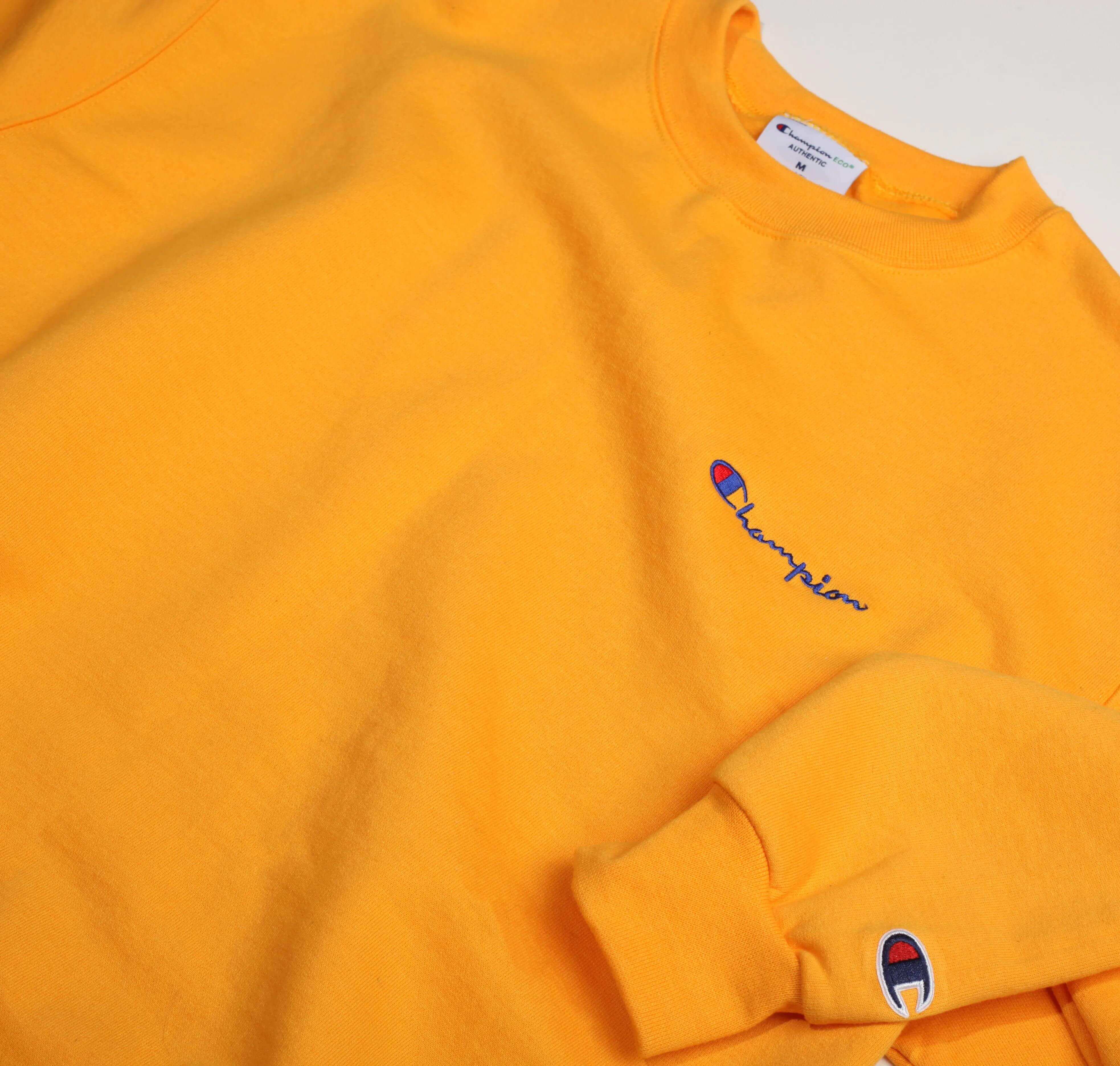 CHAMPION ECOSMART CREW SWEATSHIRT - C Gold