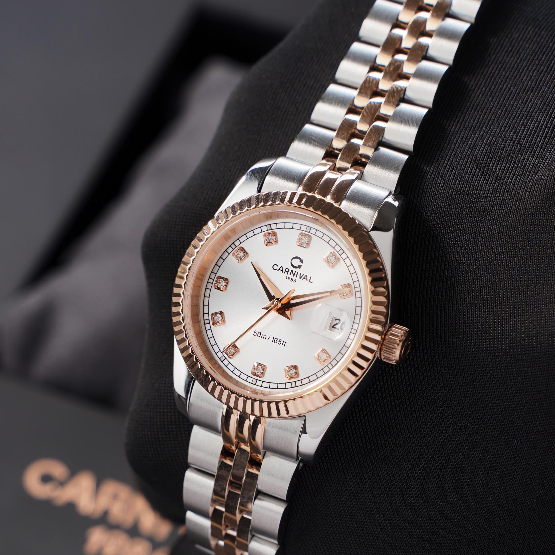 ĐỒNG HỒ NỮ CARNIVAL 8131L CH T QUAZT 32MM