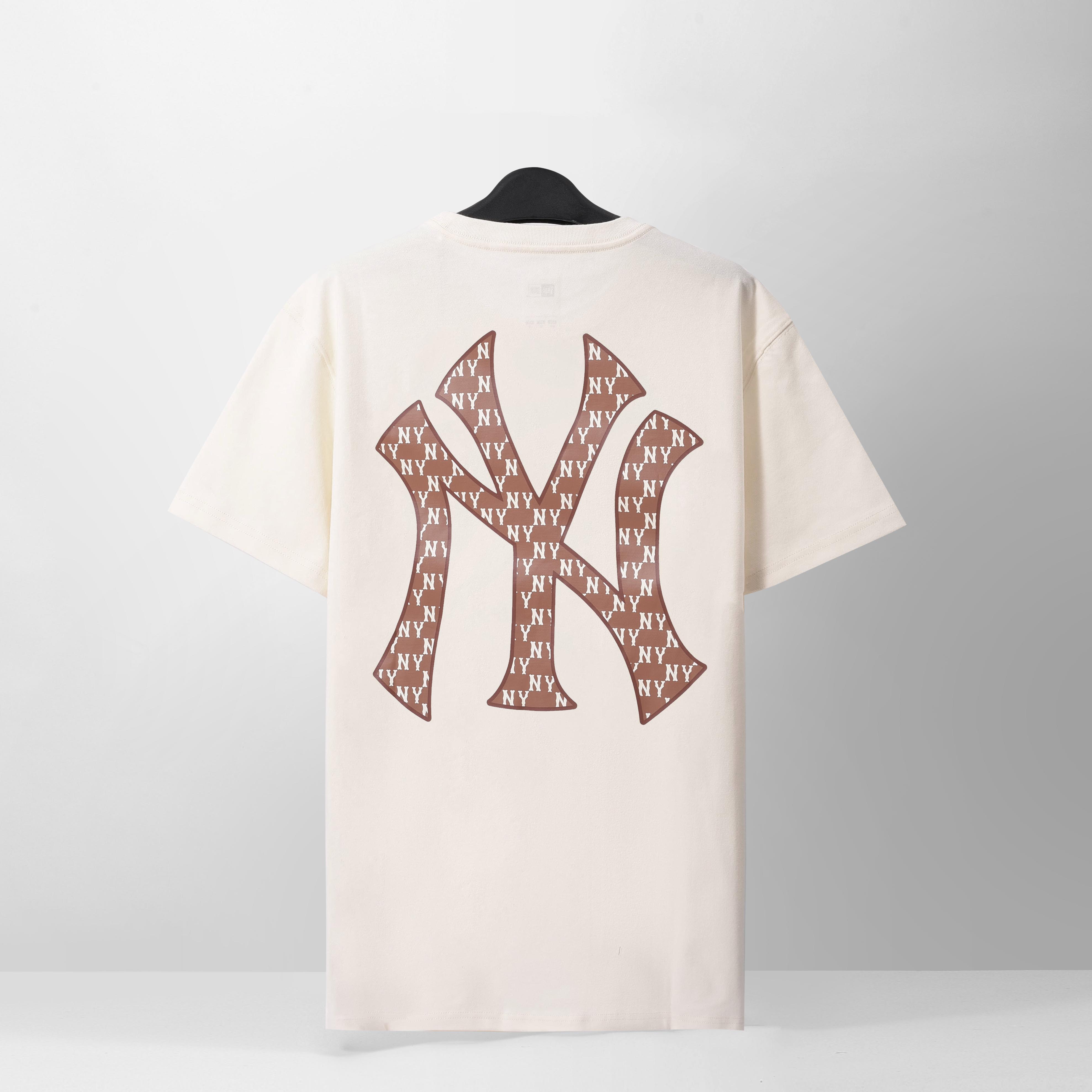 NEW ERA CHAMP MONO NYYK T-SHIRT - IVORY