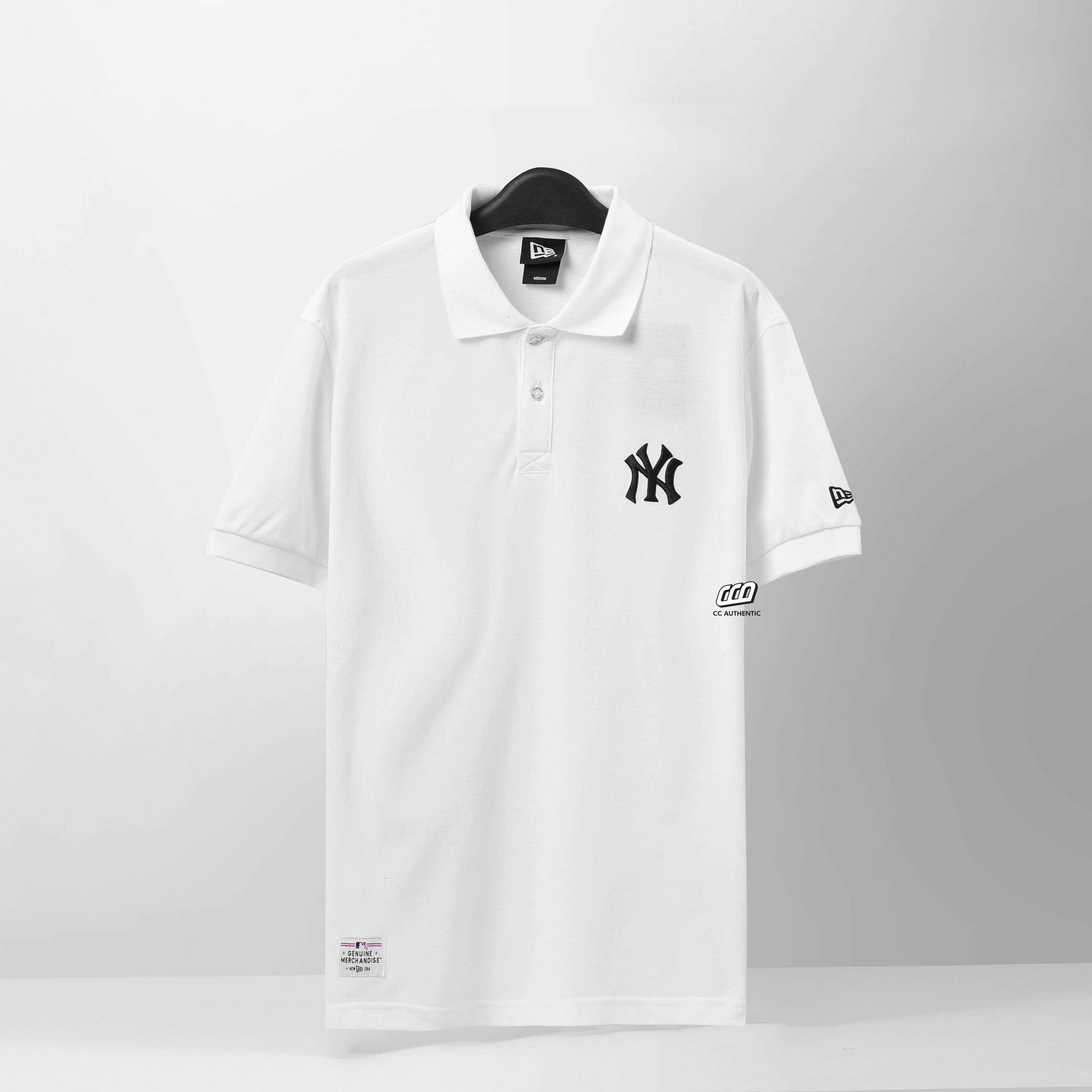 NEW ERA COLOR RIB POLO SHIRT - WHITE