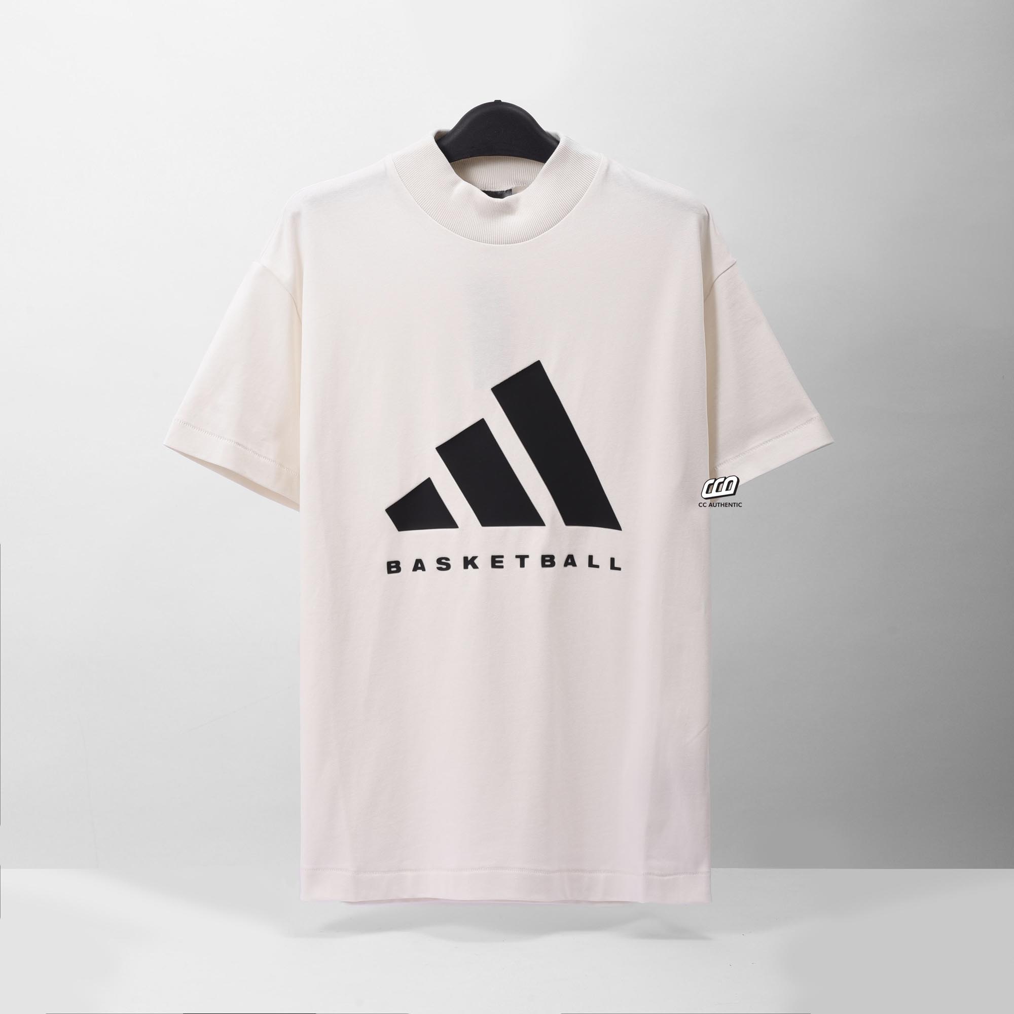 ADIDAS ORIGINALS BASKETBALL T-SHIRT - CLOUD WHITE
