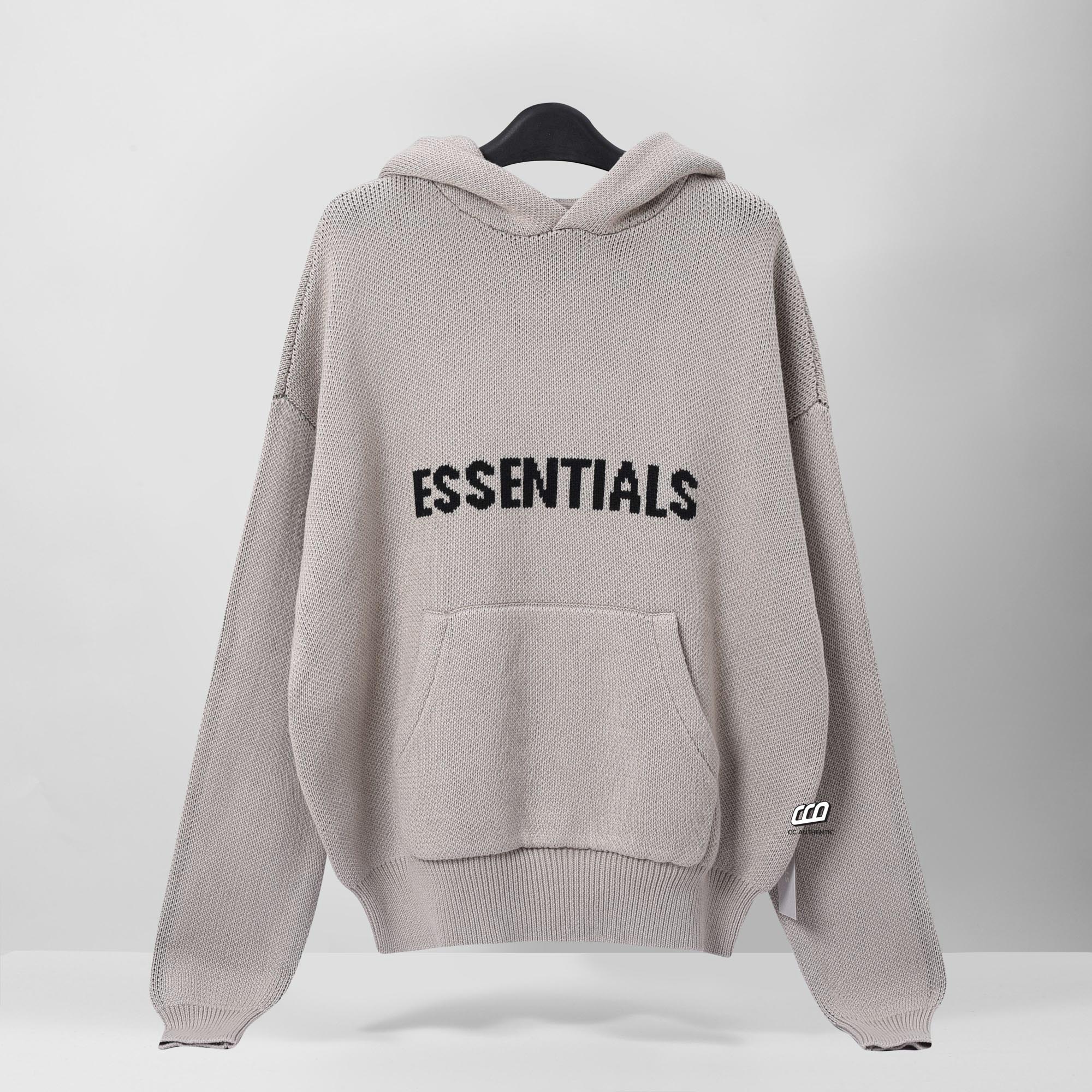 FOG ESSENTIALS KNIT PULLOVER HOODIE - MOSS
