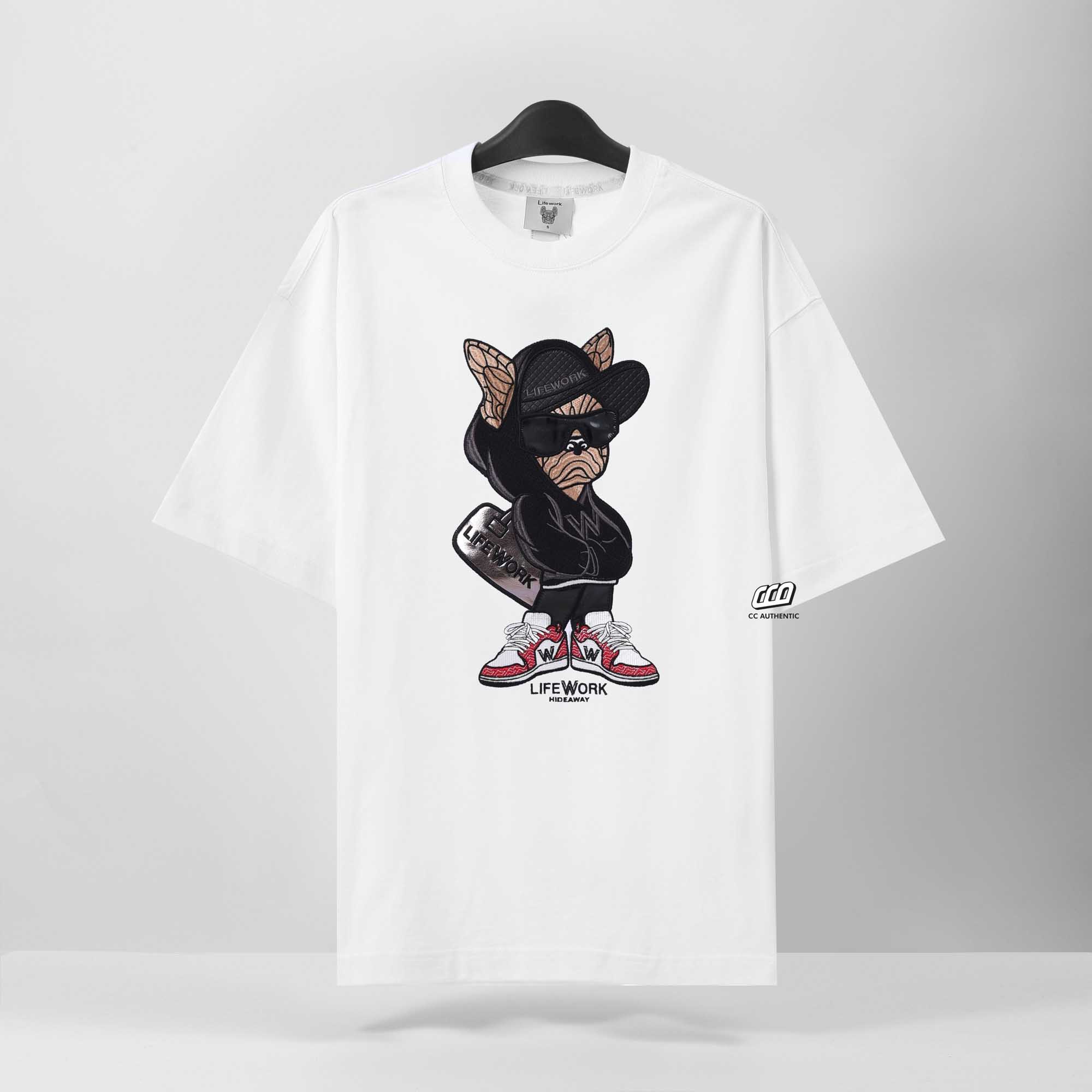 LIFEWORK HIP DOG SS24 T-SHIRT - WHITE