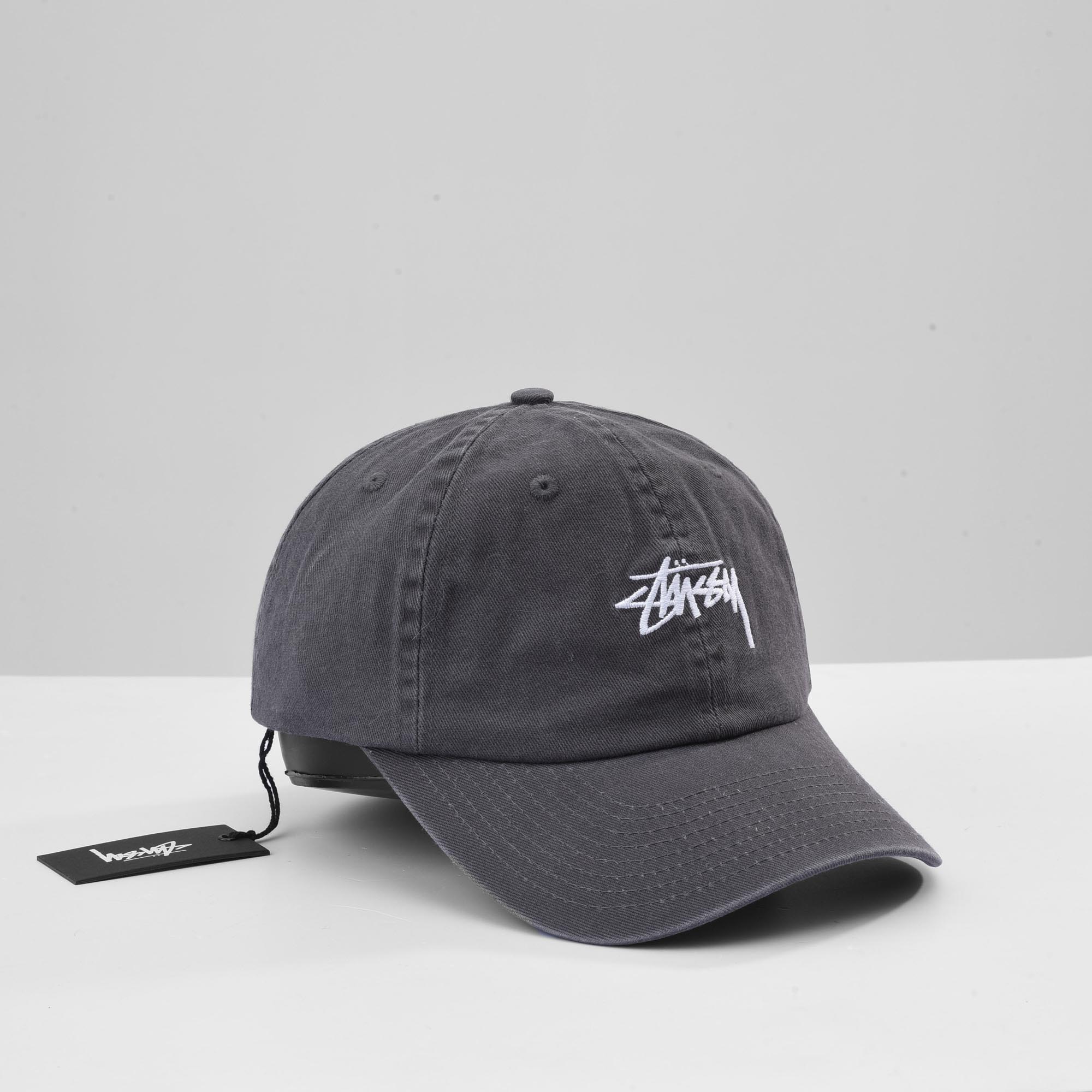 STUSSY STOCK LOW PRO CAP - CHARCOAL