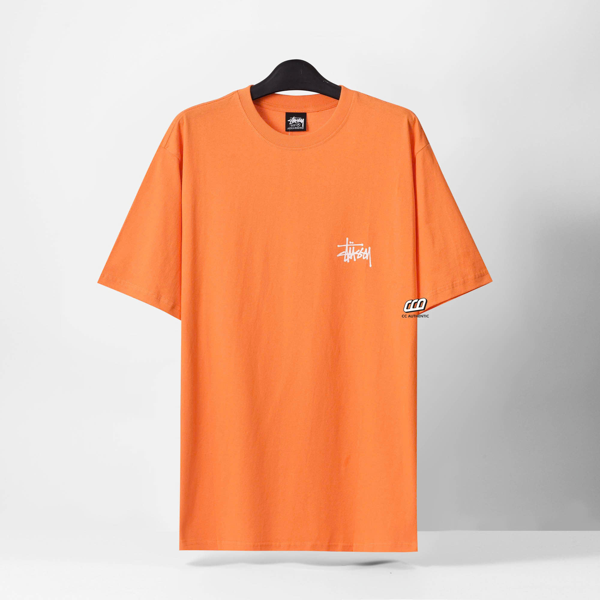 STUSSY BASIC TSHIRT - CORAL