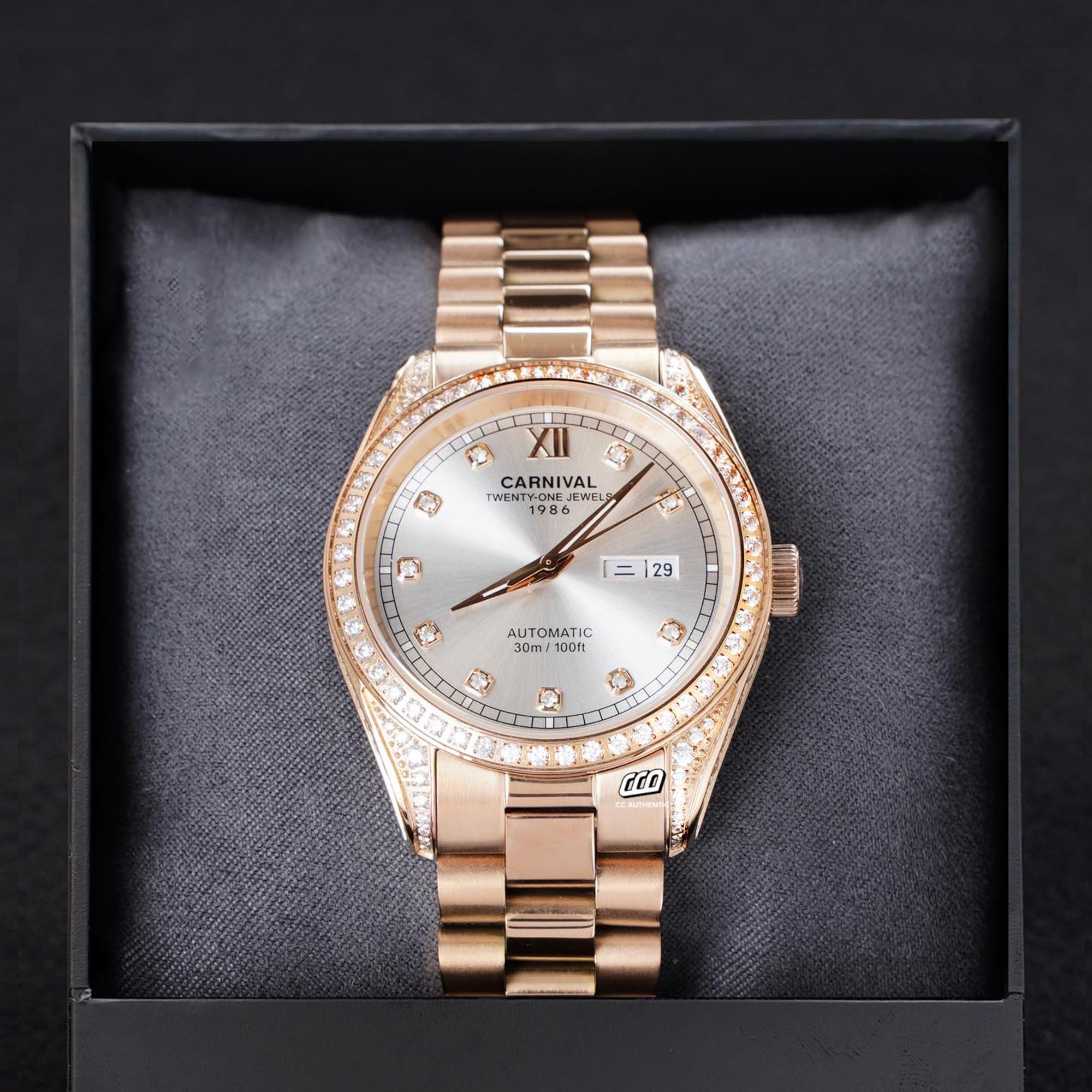 ĐỒNG HỒ NAM CARNIVAL 8907G VH T AUTOMATIC 40MM