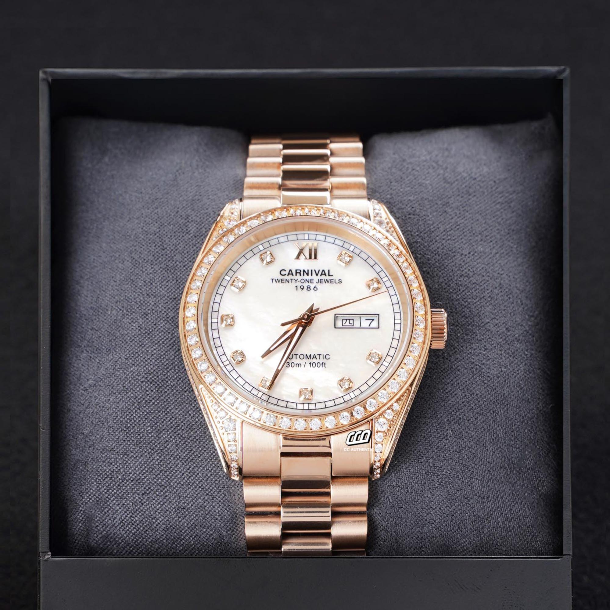 ĐỒNG HỒ NAM CARNIVAL 8907G VH TK AUTOMATIC 40MM
