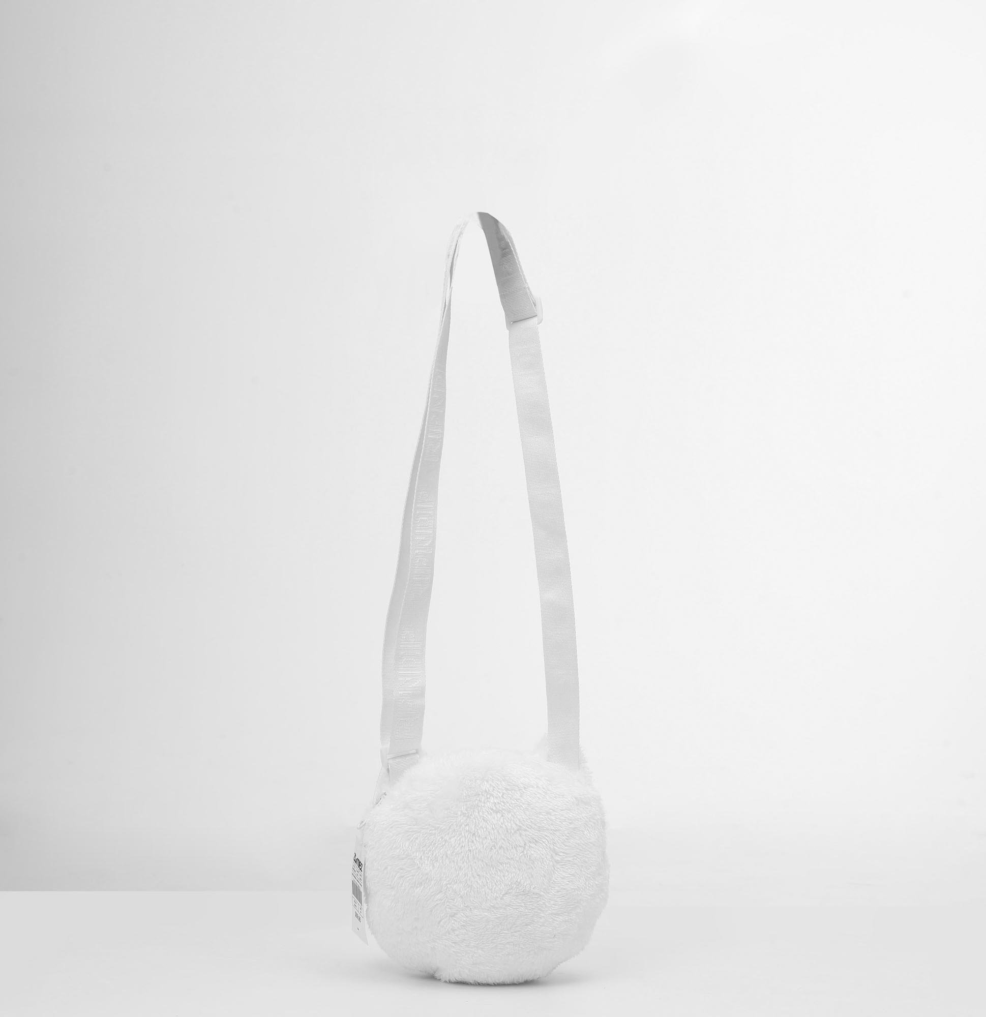 RIPNDIP LORD NERMAL WHITE SHERPA CROSSBODY BAG - WHITE