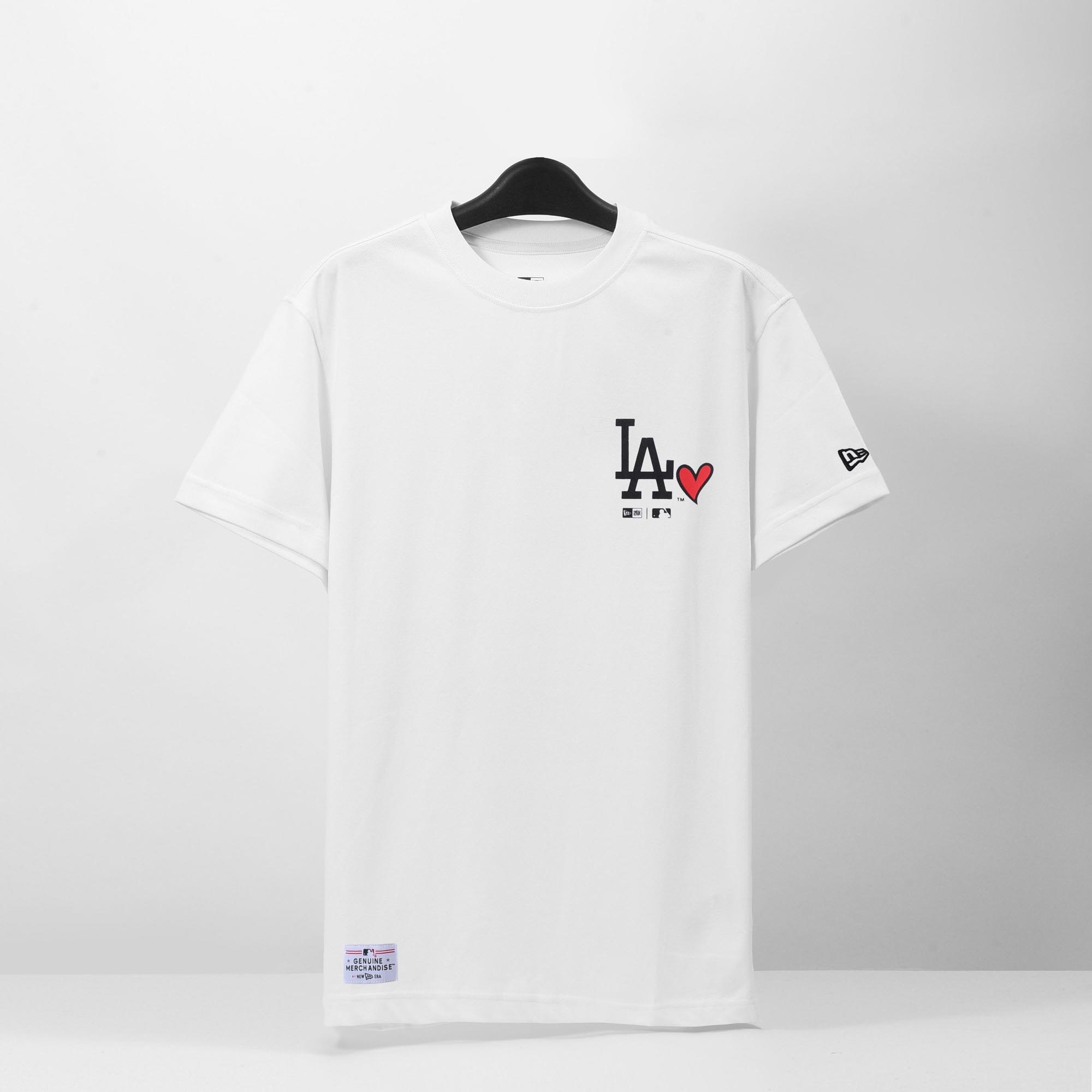 NEW ERA BASIC HEART T-SHIRT - WHITE