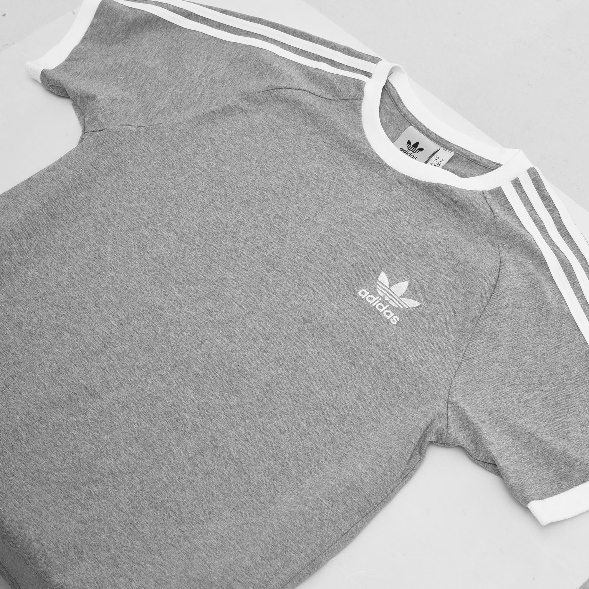 ADIDAS CLASSIC ADICOLOR 3 STRIPES T-SHIRT - GREY