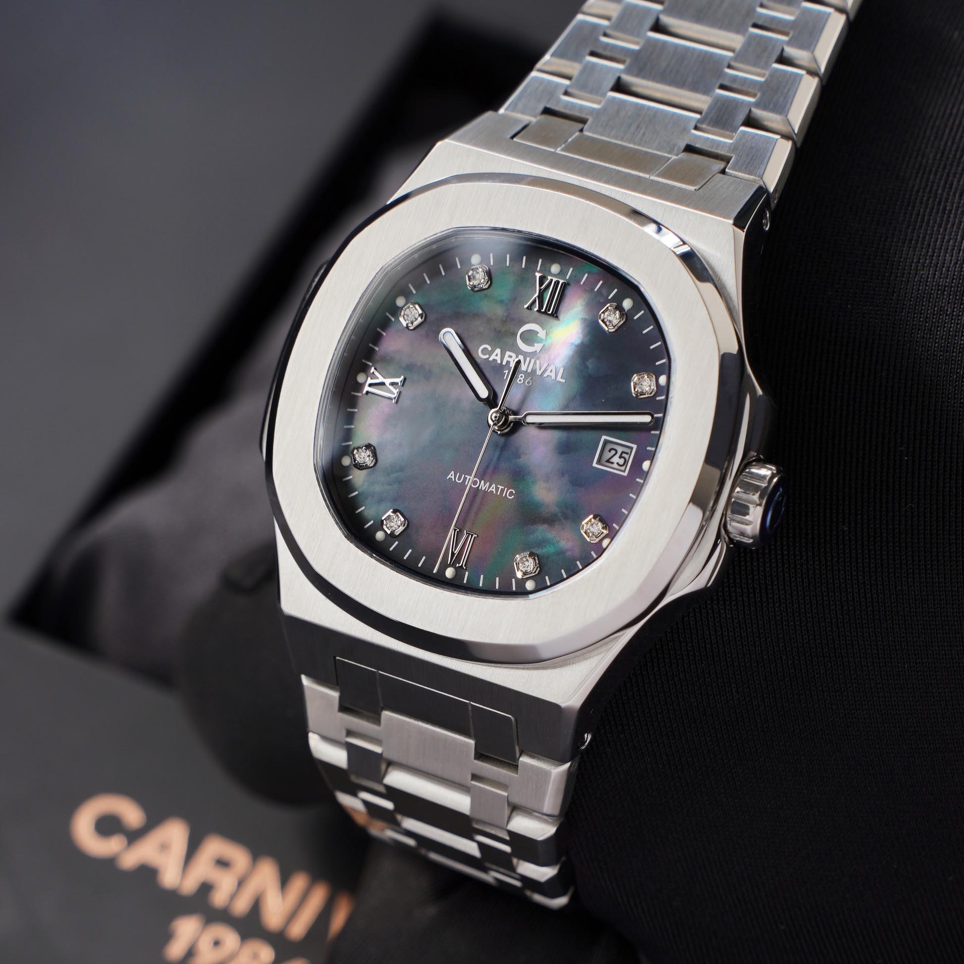 ĐỒNG HỒ NAM CARNIVAL 8160G VT DK AUTOMATIC 41MM