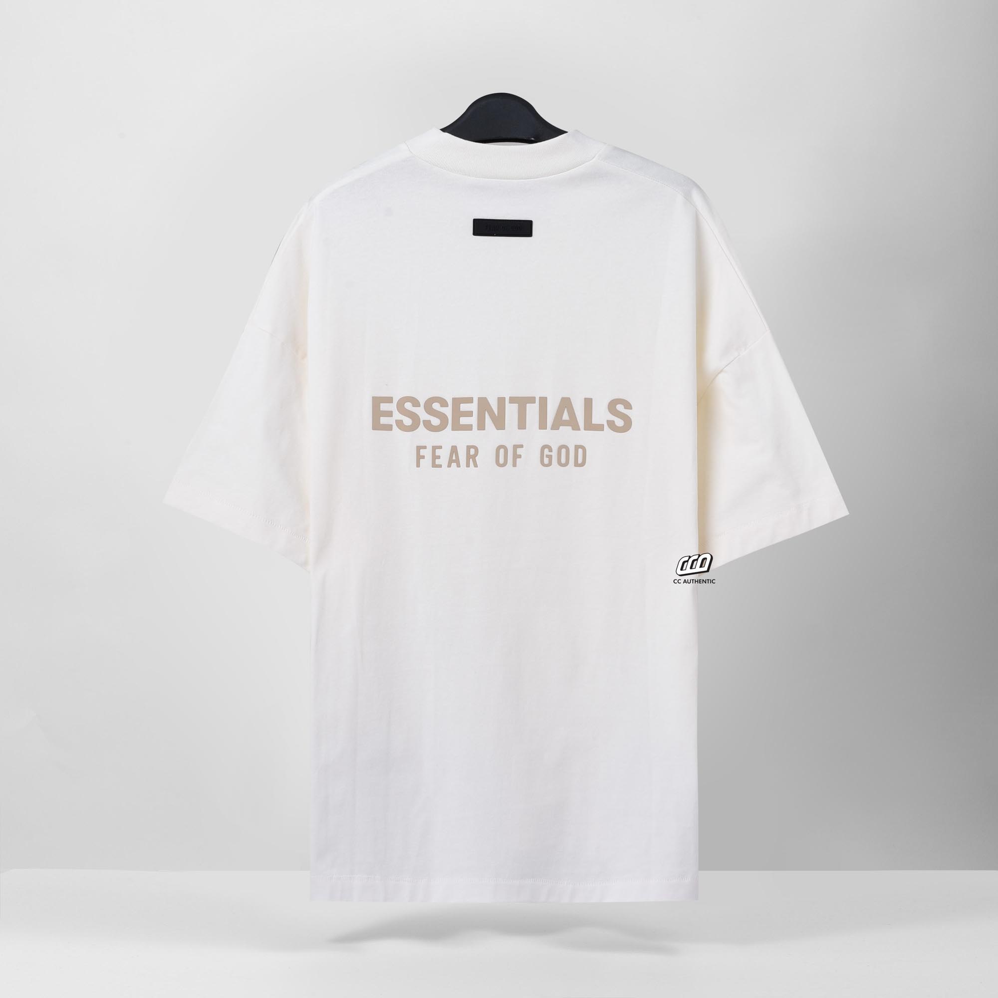 FOG ESSENTIALS V-NECK T-SHIRT - CLOUD DANCER