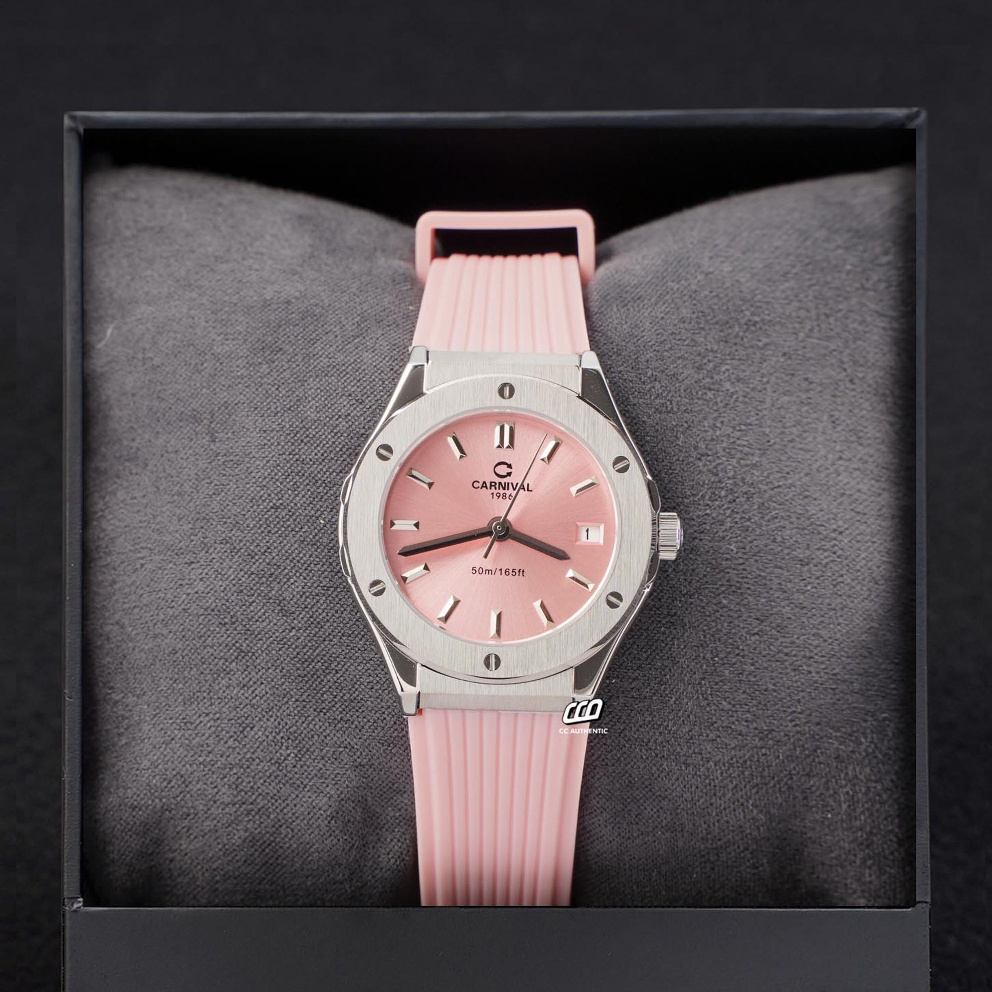 ĐỒNG HỒ NỮ CARNIVAL 8168L VT DCS H QUAZT 34MM ( DCS H )