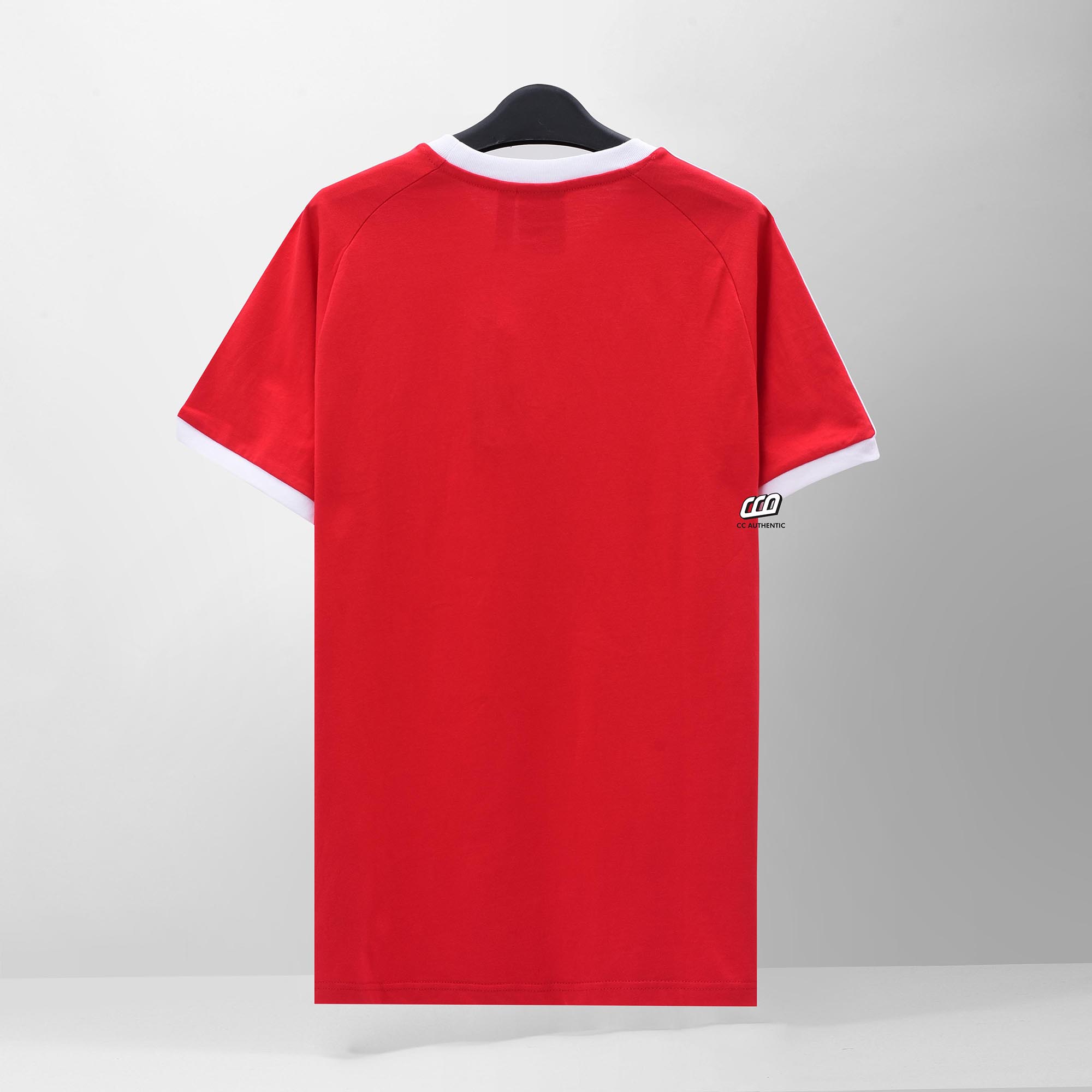 ADIDAS CLASSIC ADICOLOR 3 STRIPES T-SHIRT - RED