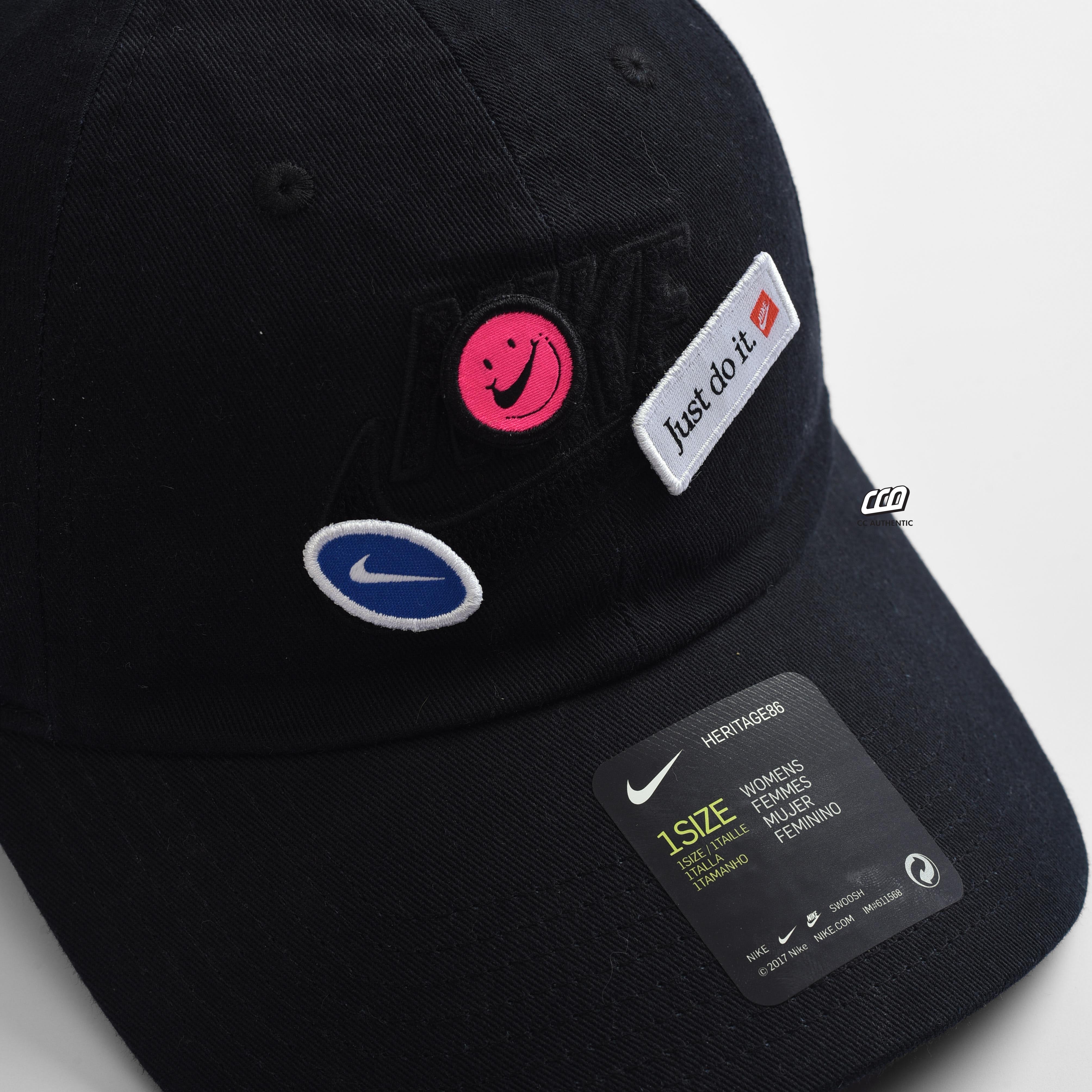NIKE HERITAGE 86 STRAPBACK CAP - BLACK