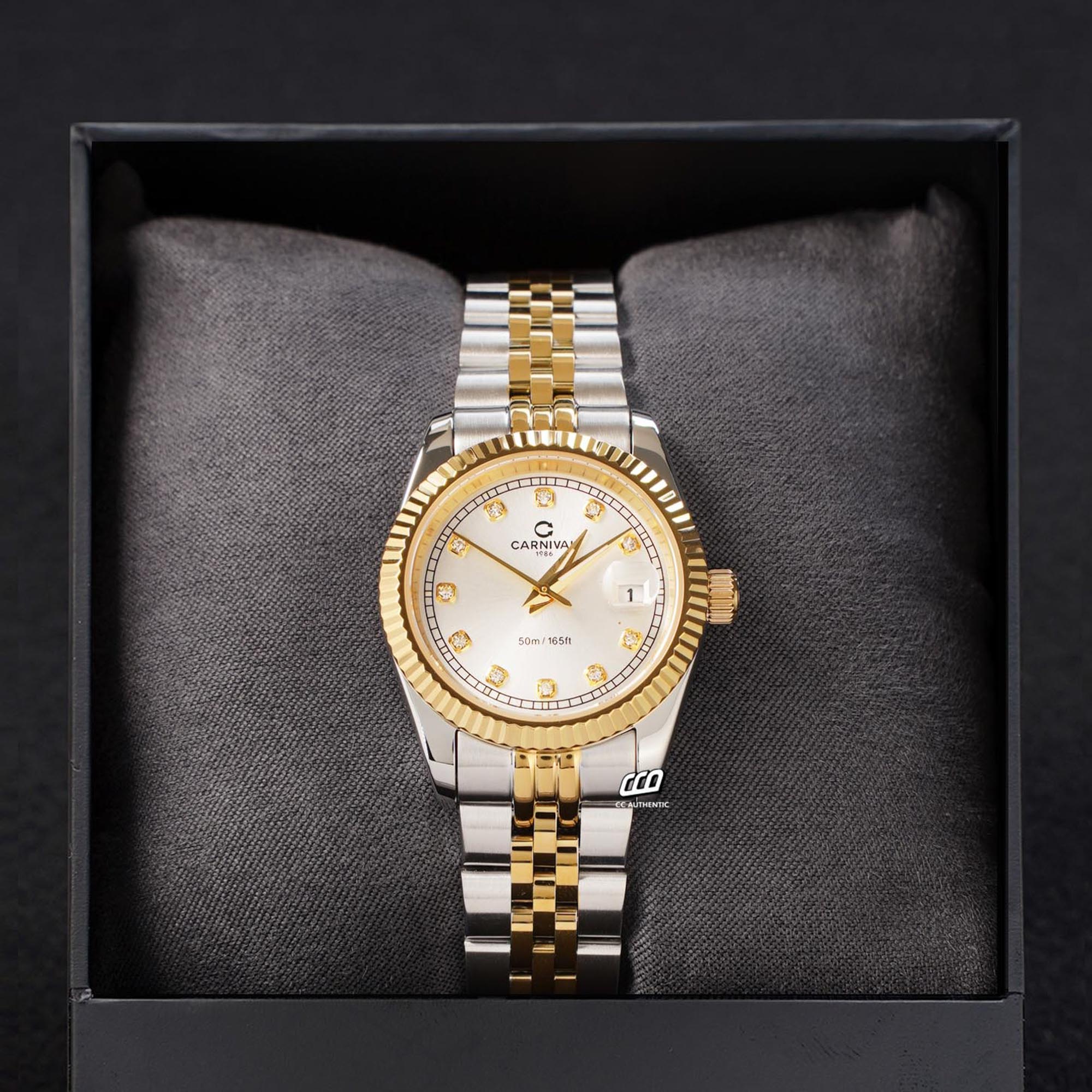 ĐỒNG HỒ NỮ CARNIVAL 8131L CV T QUAZT 32MM