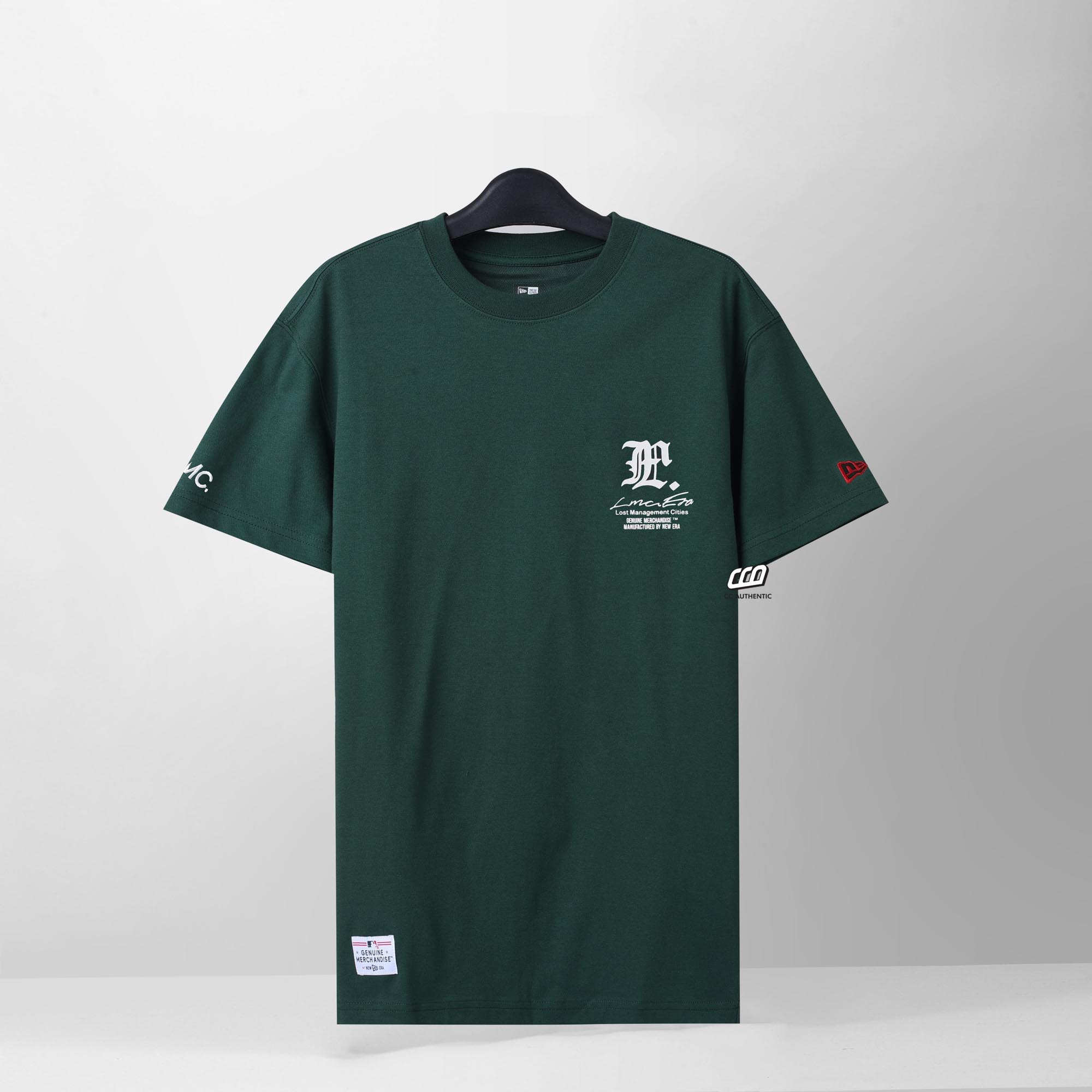NEW ERA THE TRUE FITTED T-SHIRT - DARK GREEN