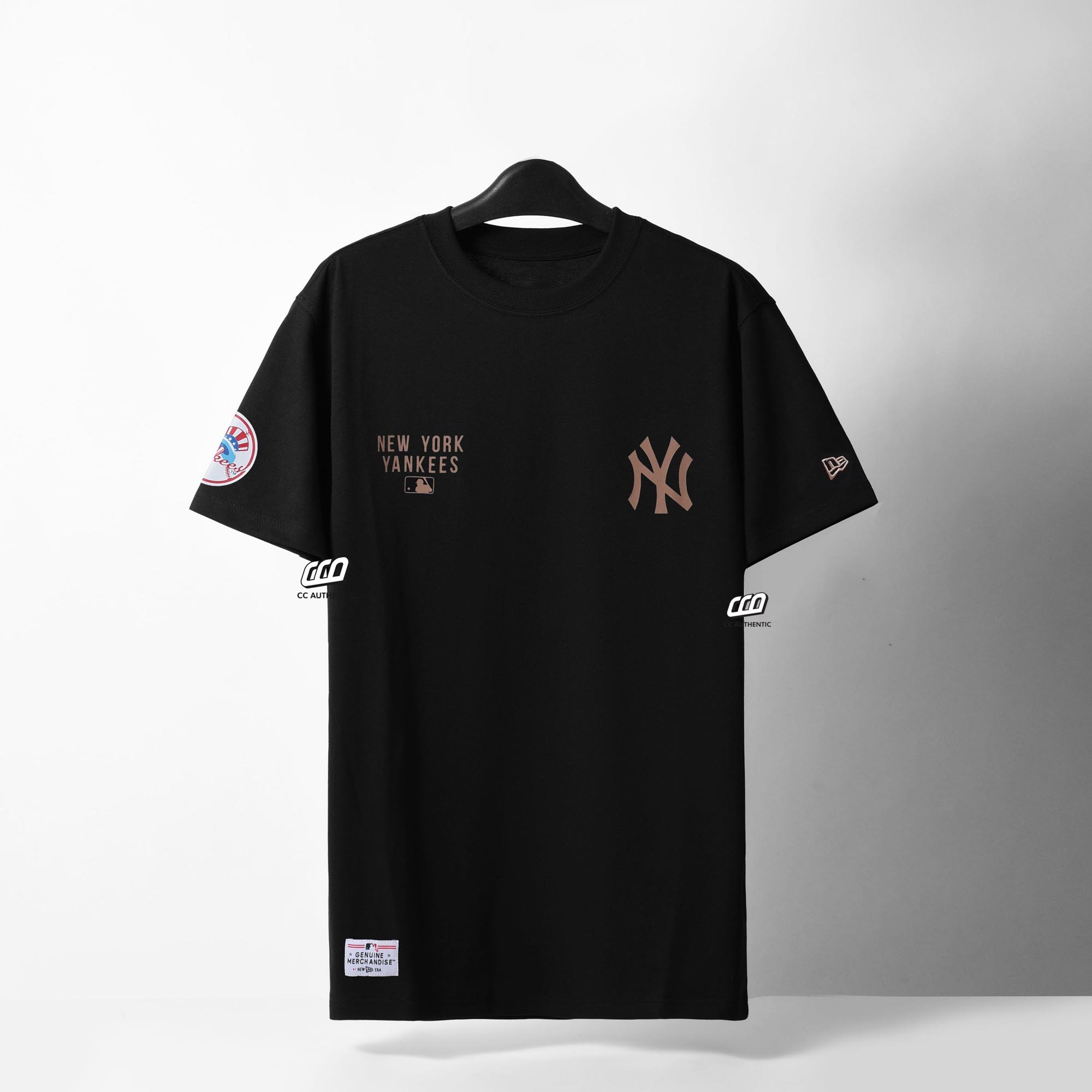 NEW ERA NY CHAMP T-SHIRT - BLACK