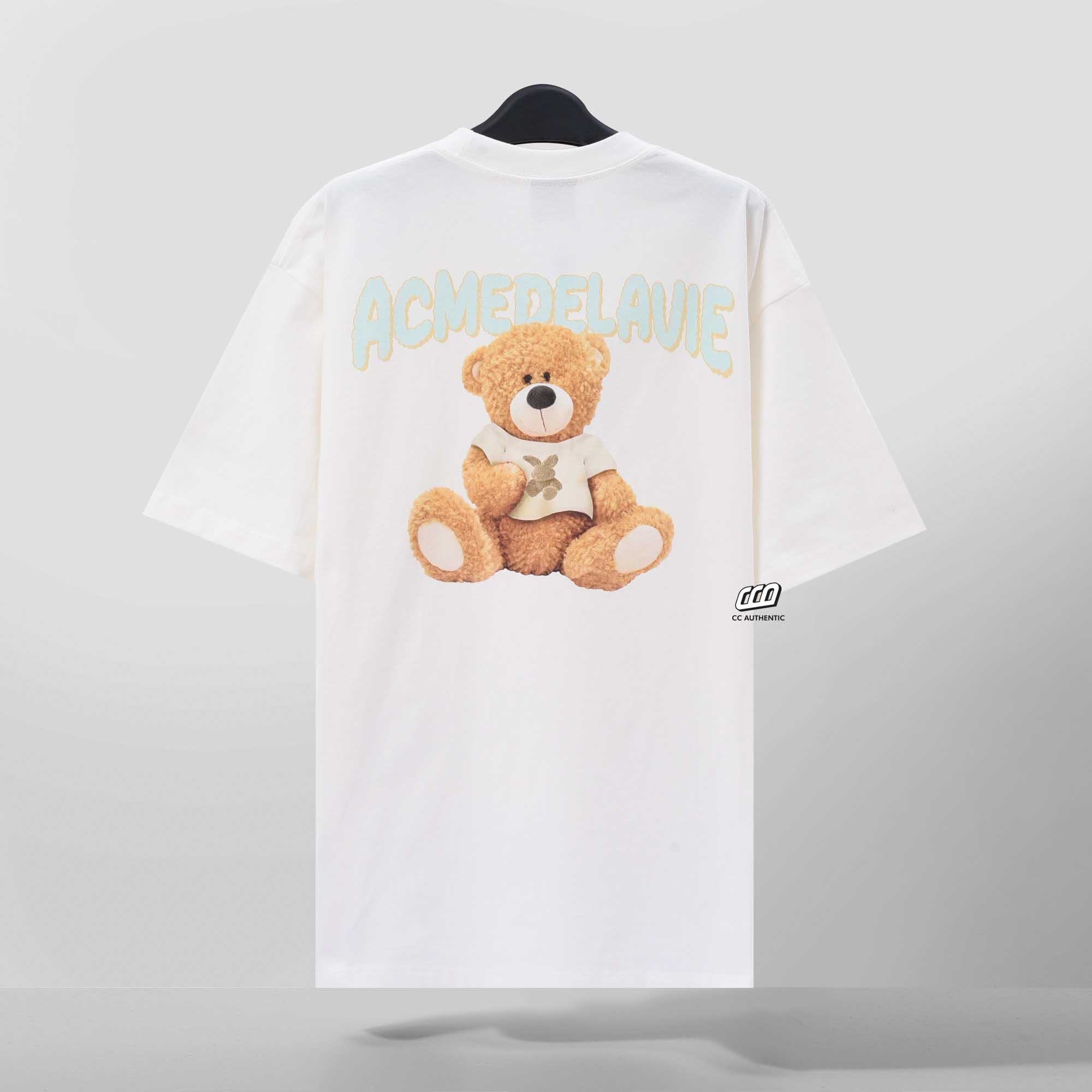 ADLV RABBIT SHIRT BEAR T-SHIRT - WHITE