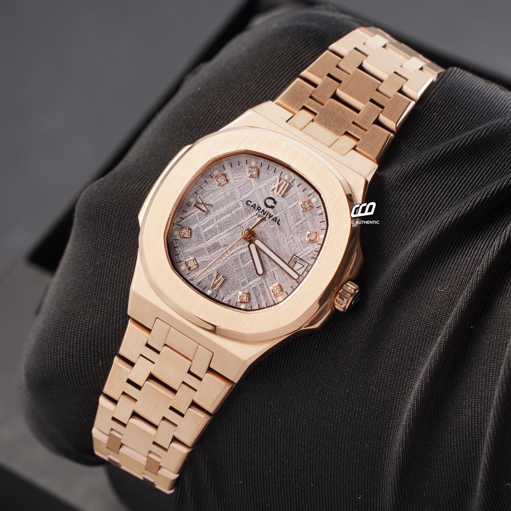 ĐỒNG HỒ NỮ CARNIVAL 8160L VH TT QUAZT 34MM