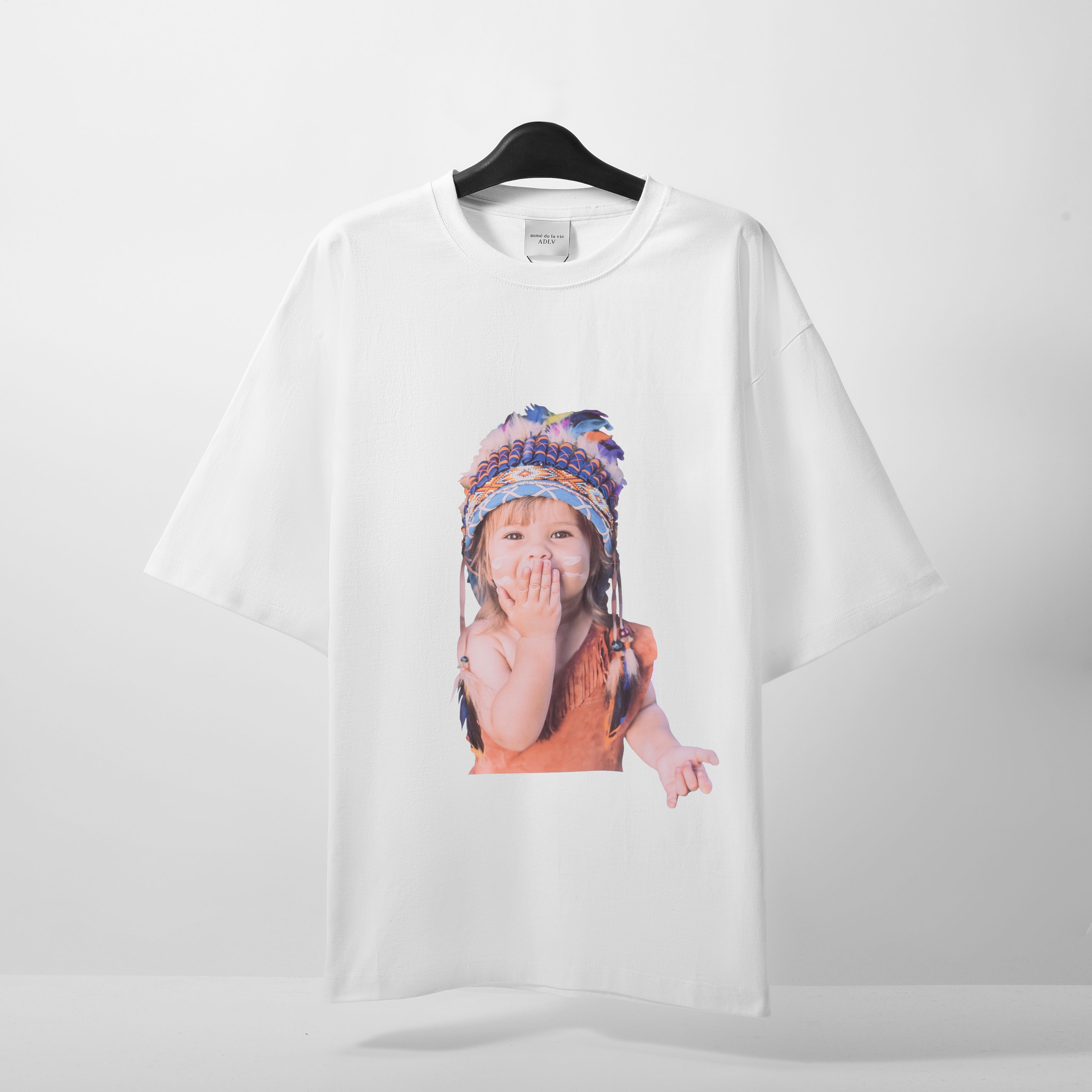 ADLV INDIAN BOY T-SHIRT - BLACK