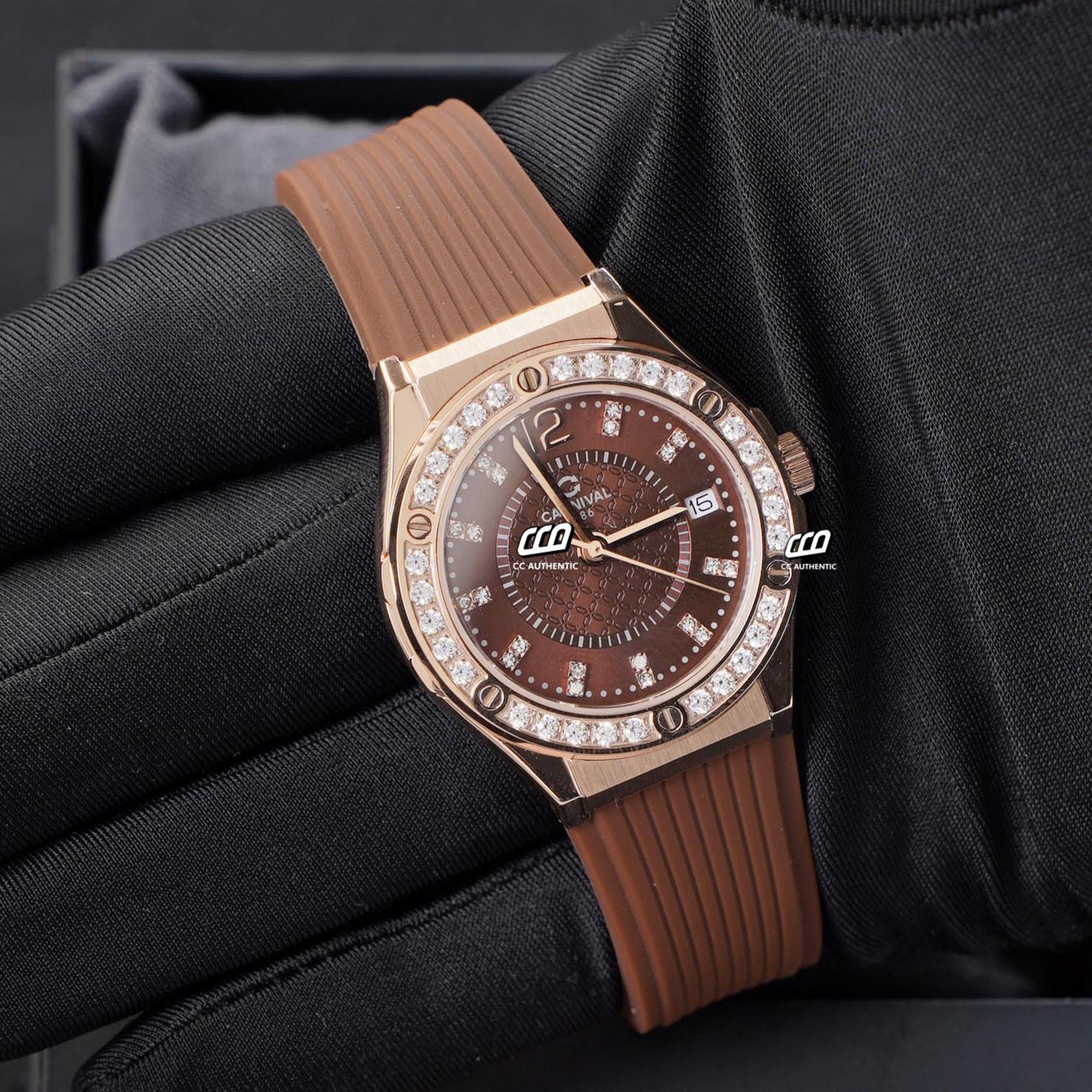 ĐỒNG HỒ NỮ CARNIVAL 8173L2 VH DCS N QUAZT 34MM