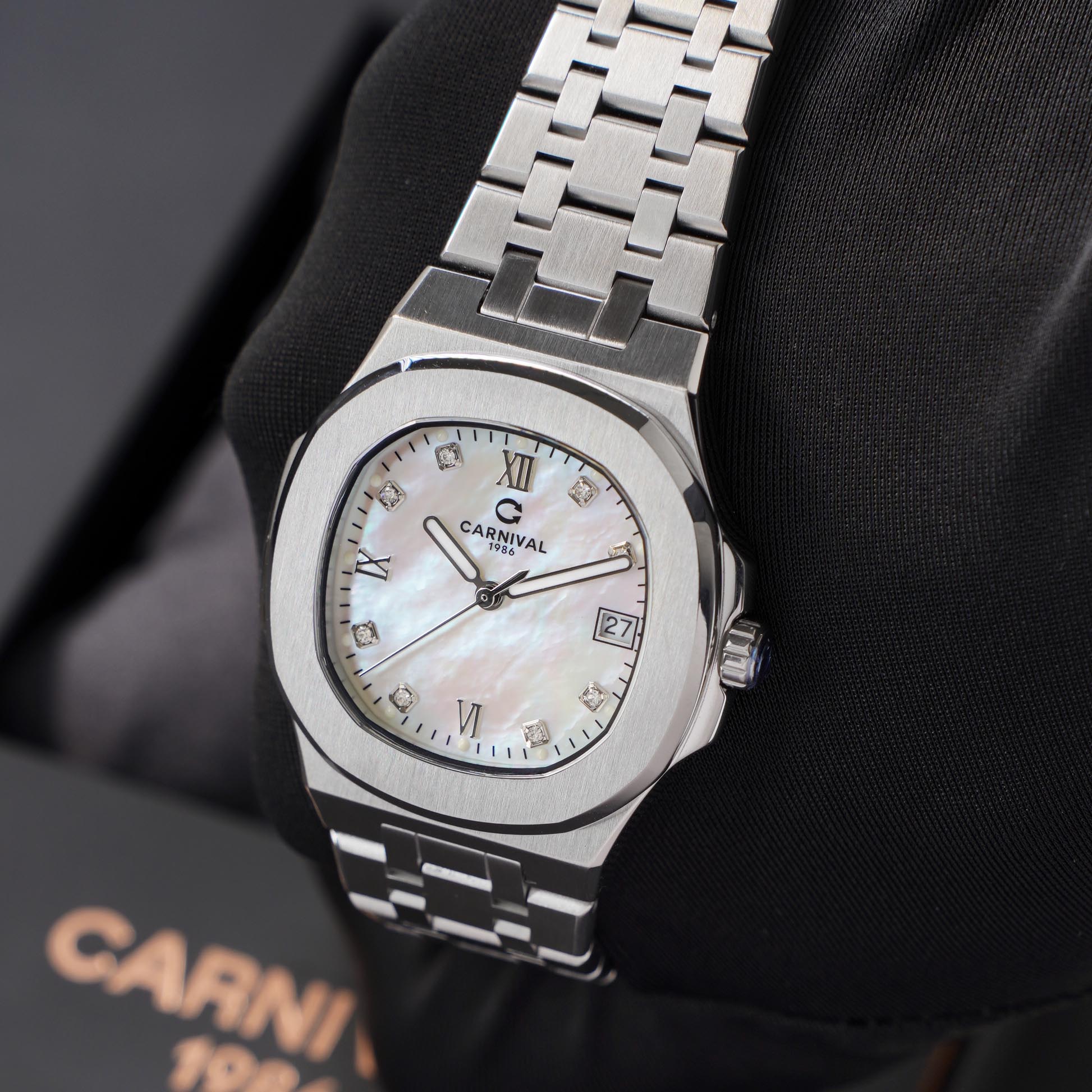 ĐỒNG HỒ NỮ CARNIVAL 8160L VT TK QUAZT 34MM