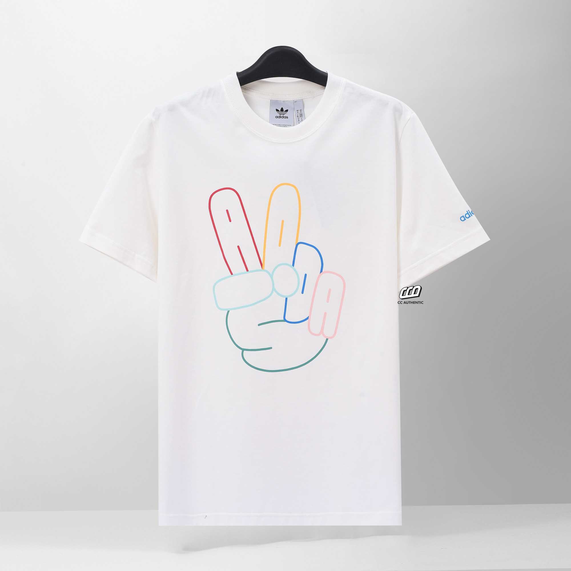 ADIDAS OG PEACE SIGN T-SHIRT - WHITE