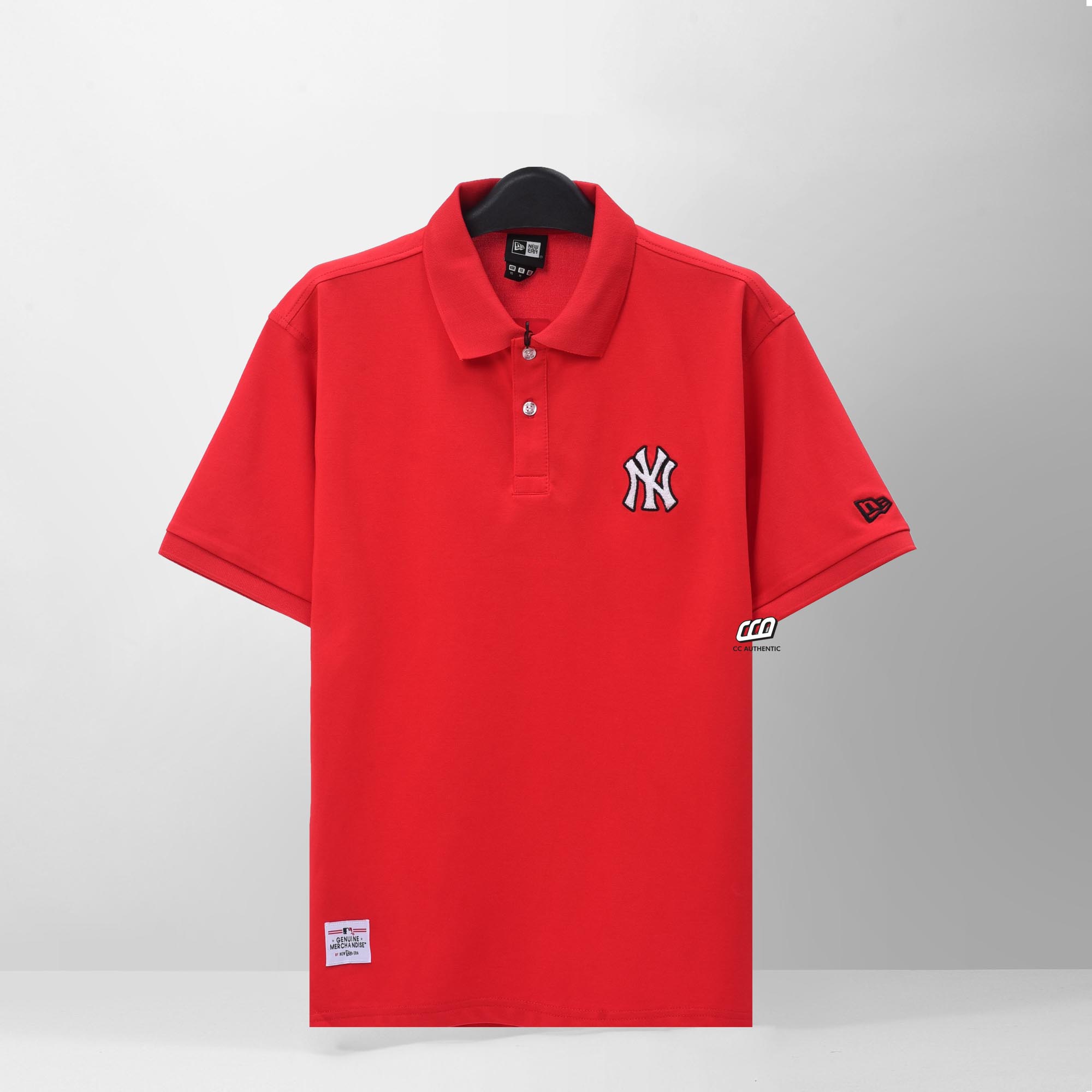NEW ERA YKNY BACK LOGO POLO SHIRT - RED