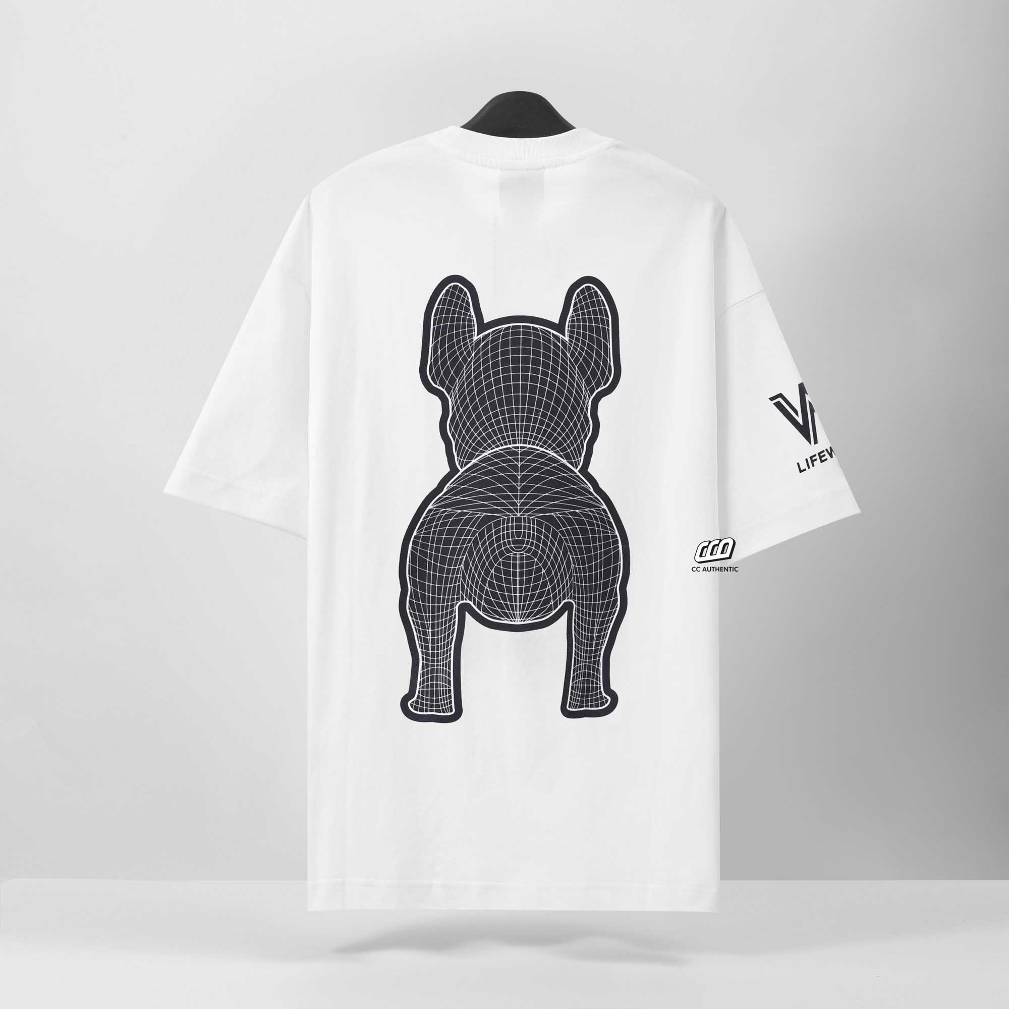 LIFEWORK SIKET RACKET T-SHIRT - WHITE