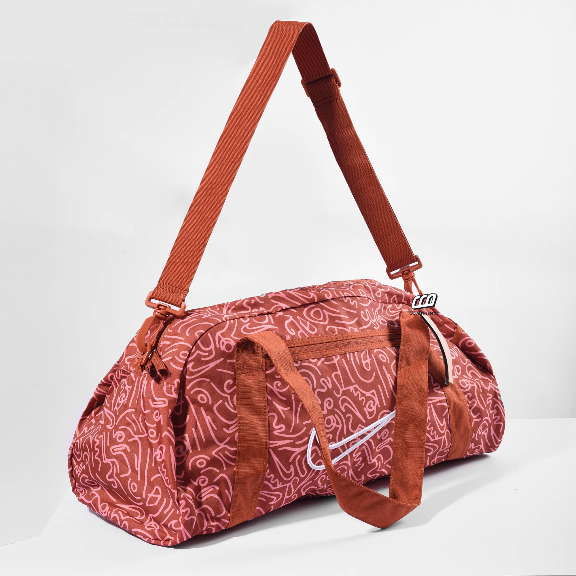 NIKE GYM CLUB DUFFLE BAG ORANGE
