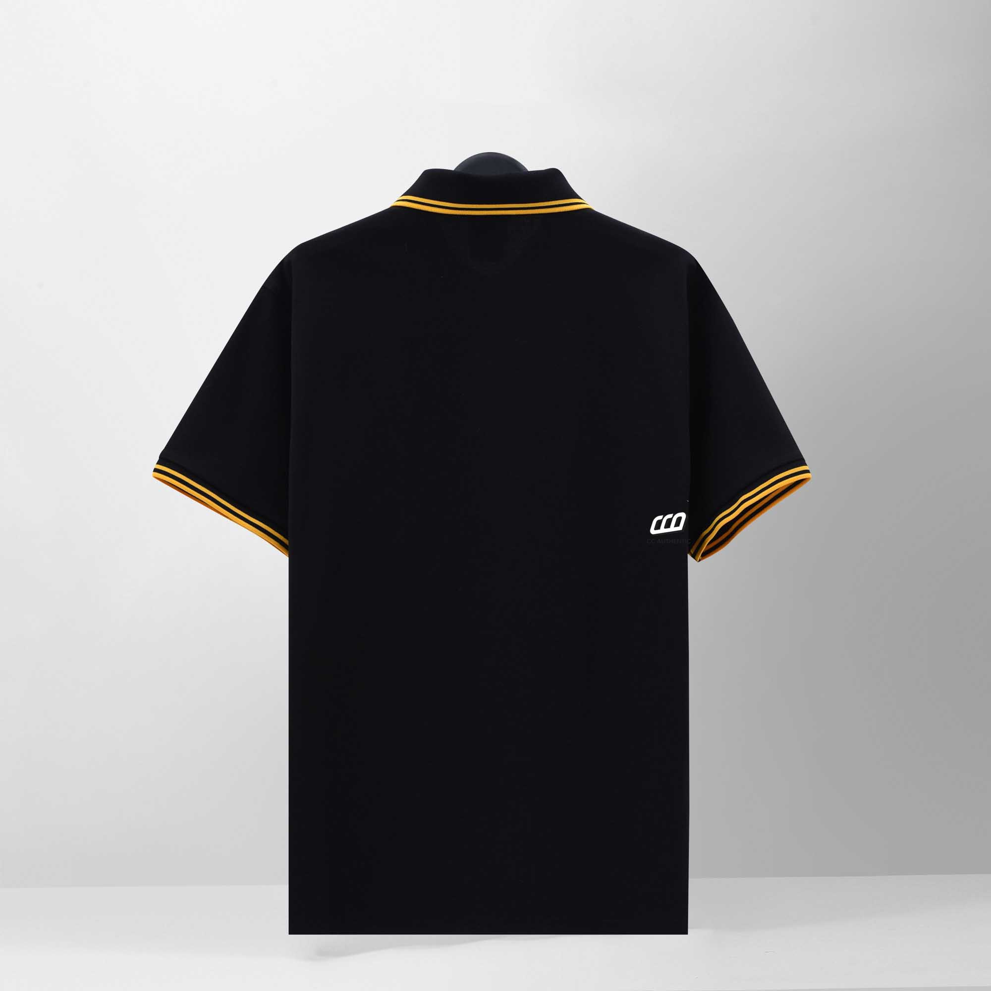 NEW ERA GOLD LINE POLO SHIRT - BLACK