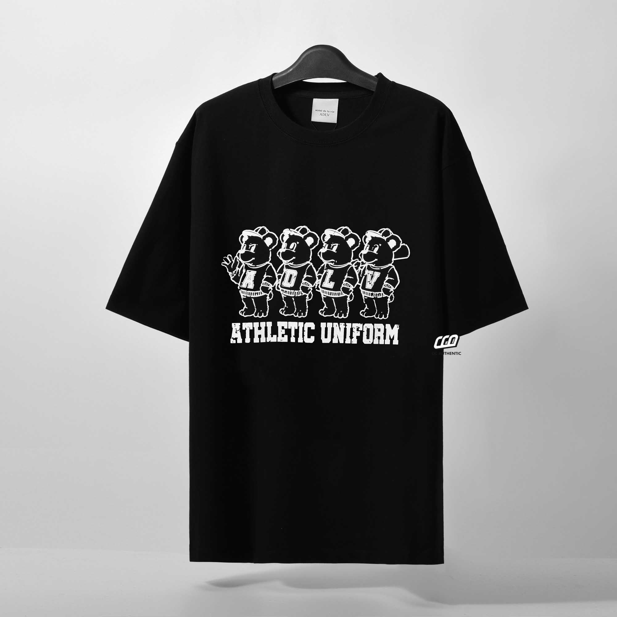 ADLV VINTAGE BEAR T-SHIRT - BLACK