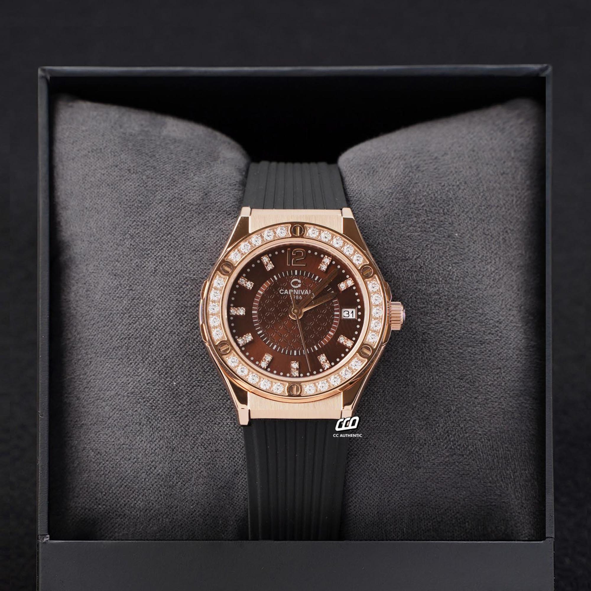 ĐỒNG HỒ NỮ CARNIVAL 8173L2 VH DCS N QUAZT 34MM