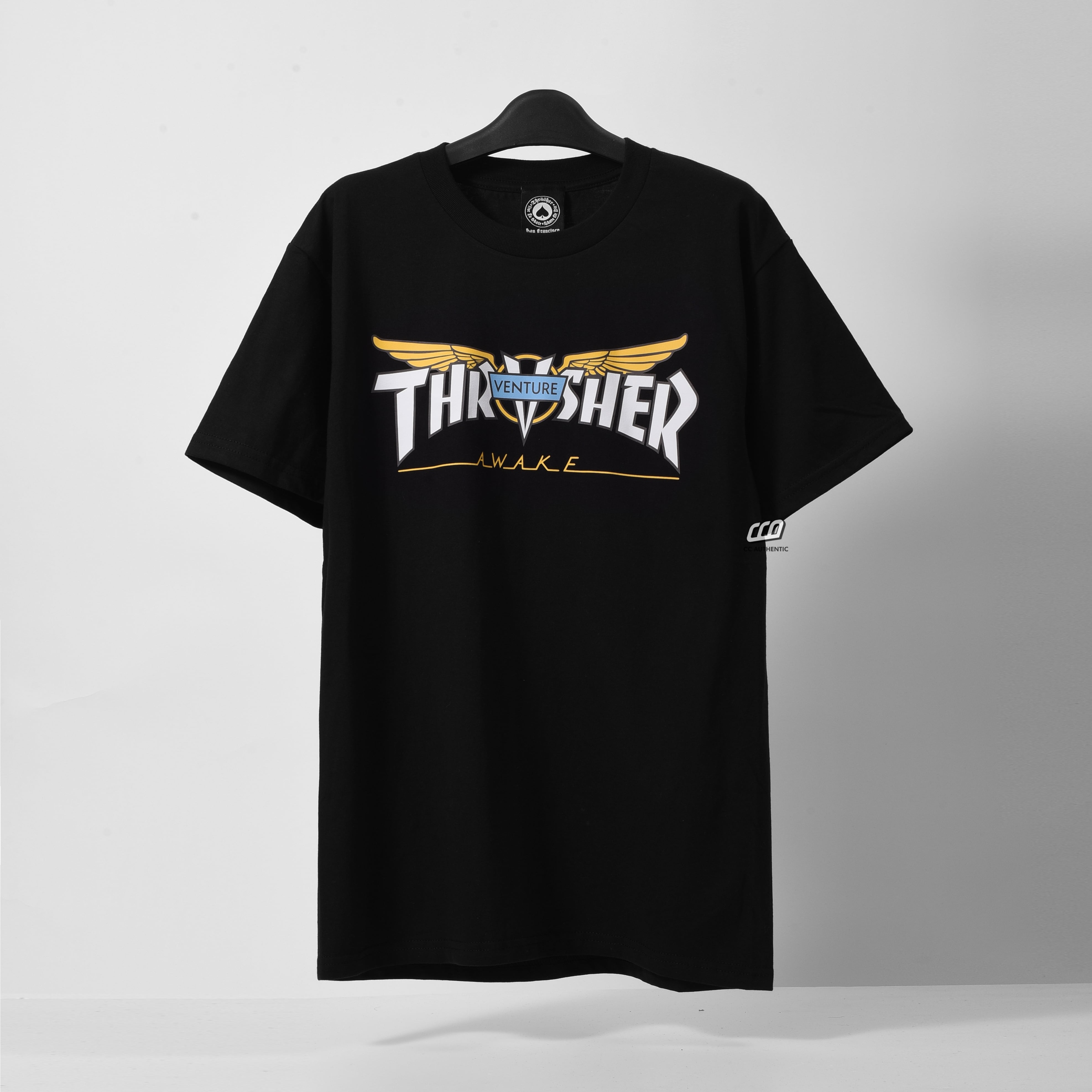 Thrasher, Venture Collab T-Shirt - Black