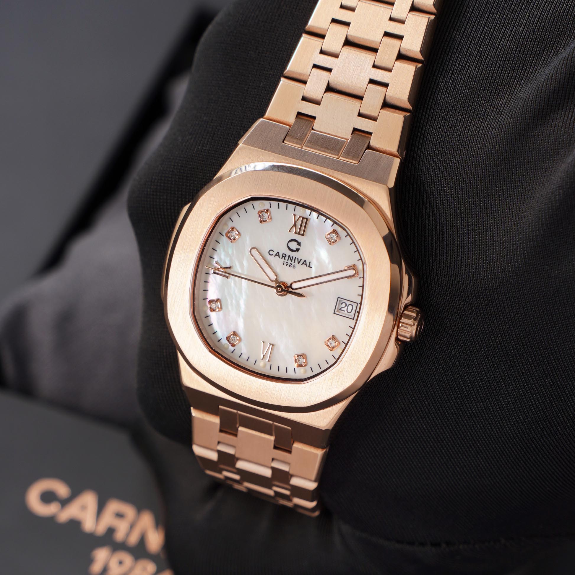ĐỒNG HỒ NỮ CARNIVAL 8160L VH TK QUAZT 34MM