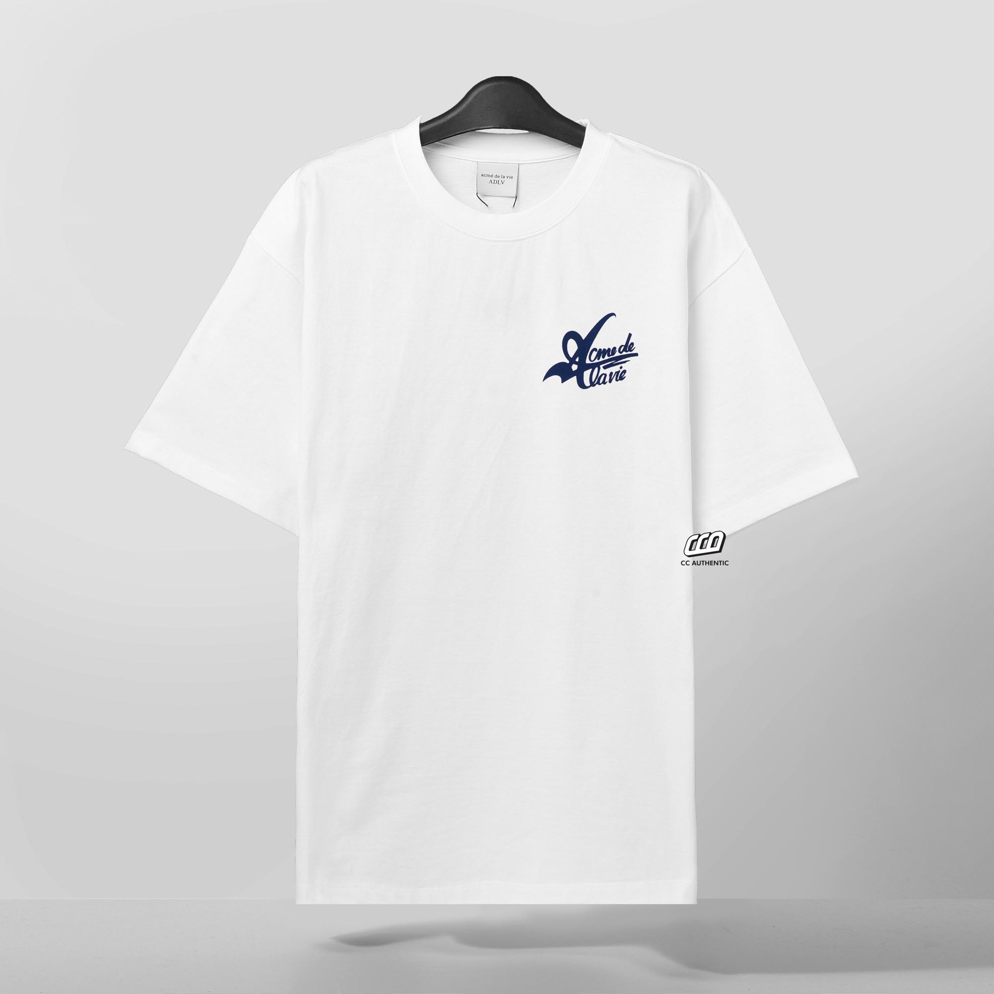 ADLV BIG LOGO 2 PRINTING T-SHIRT - WHITE