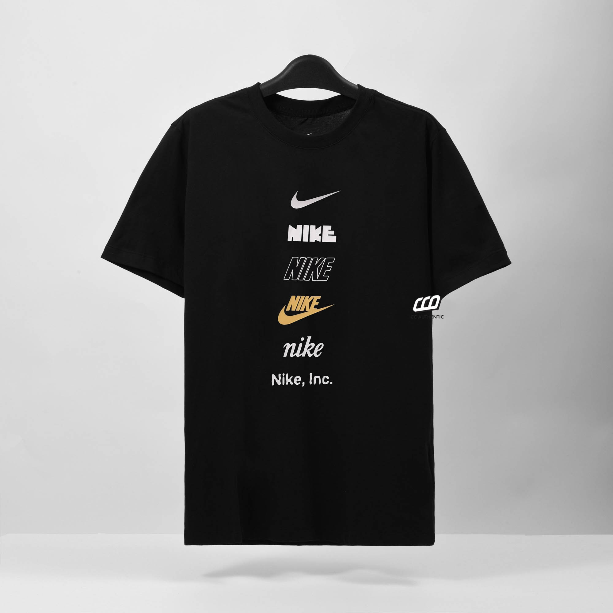 NIKE CLUB HDY GRAPHIC T-SHIRT - BLACK